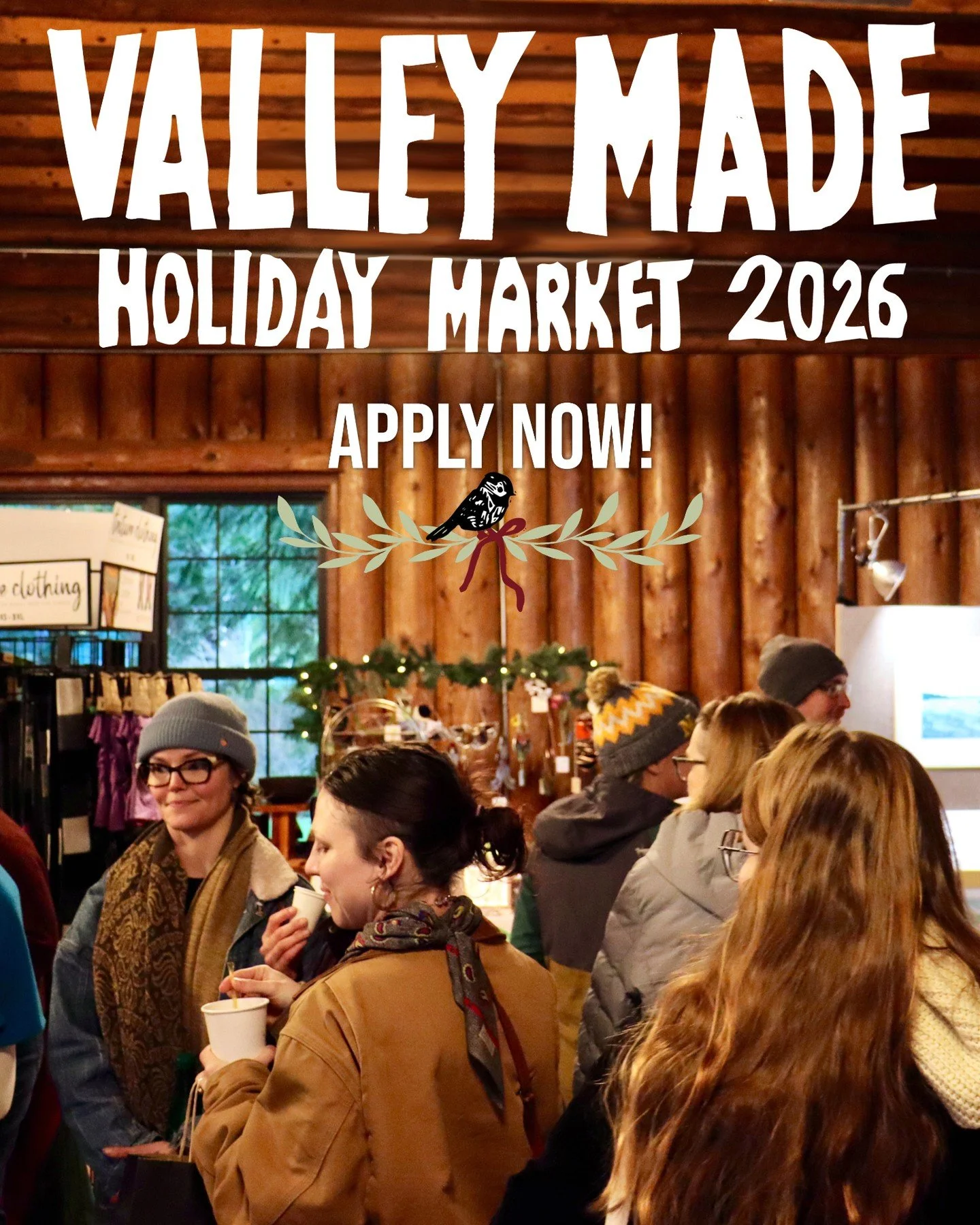 🎄 Holiday Market applications are OPEN! 🎄
This year, Valley Made will be back at the cozy Hillcrest Lodge in Mount Vernon for three festive shopping weekends. If you're a maker, artist, or small biz looking to join us this holiday season, we'd love