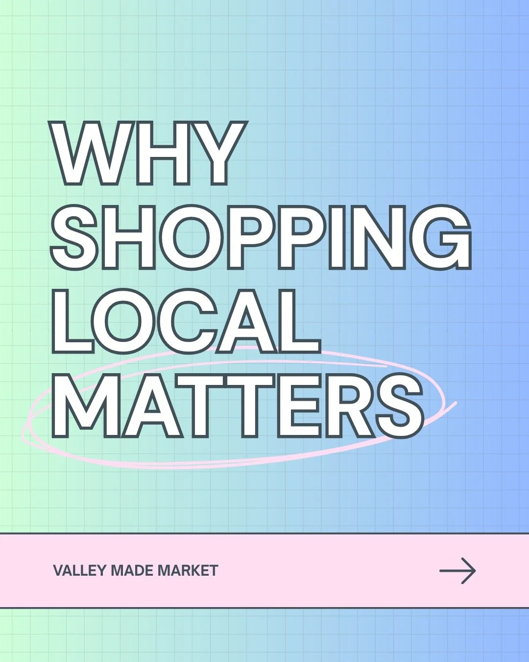 Where you shop matters! 🩵
This holiday season, we're encouraging you to think a little differently about your gift list. Instead of shopping big-box or large online retailers, what if you gave a gift made by someone right here in our community? And 