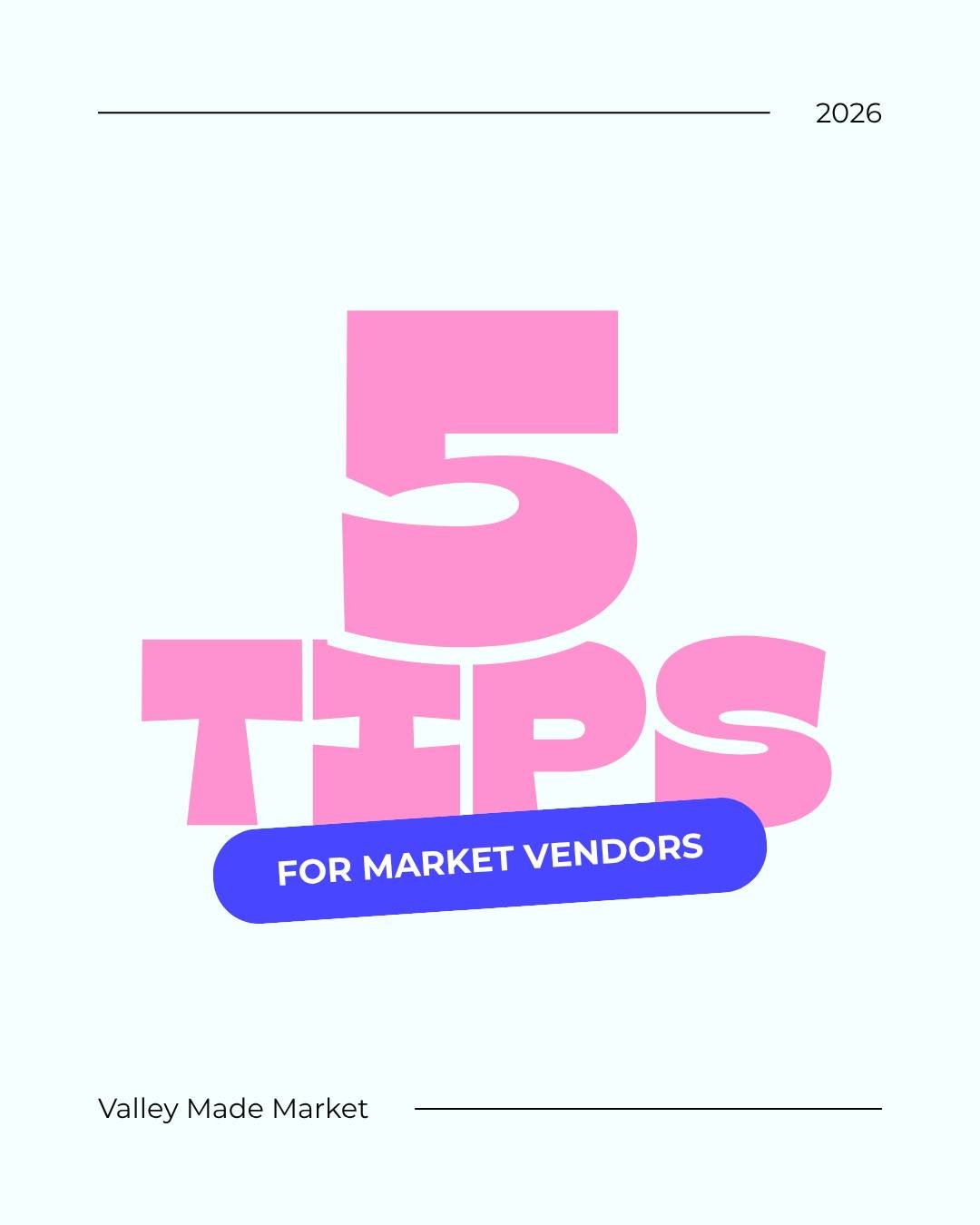 As we head into holiday market season, we wanted to share just a few market tips we've picked up over the years! If you have any more tips or advice to share, feel free to drop them below👇