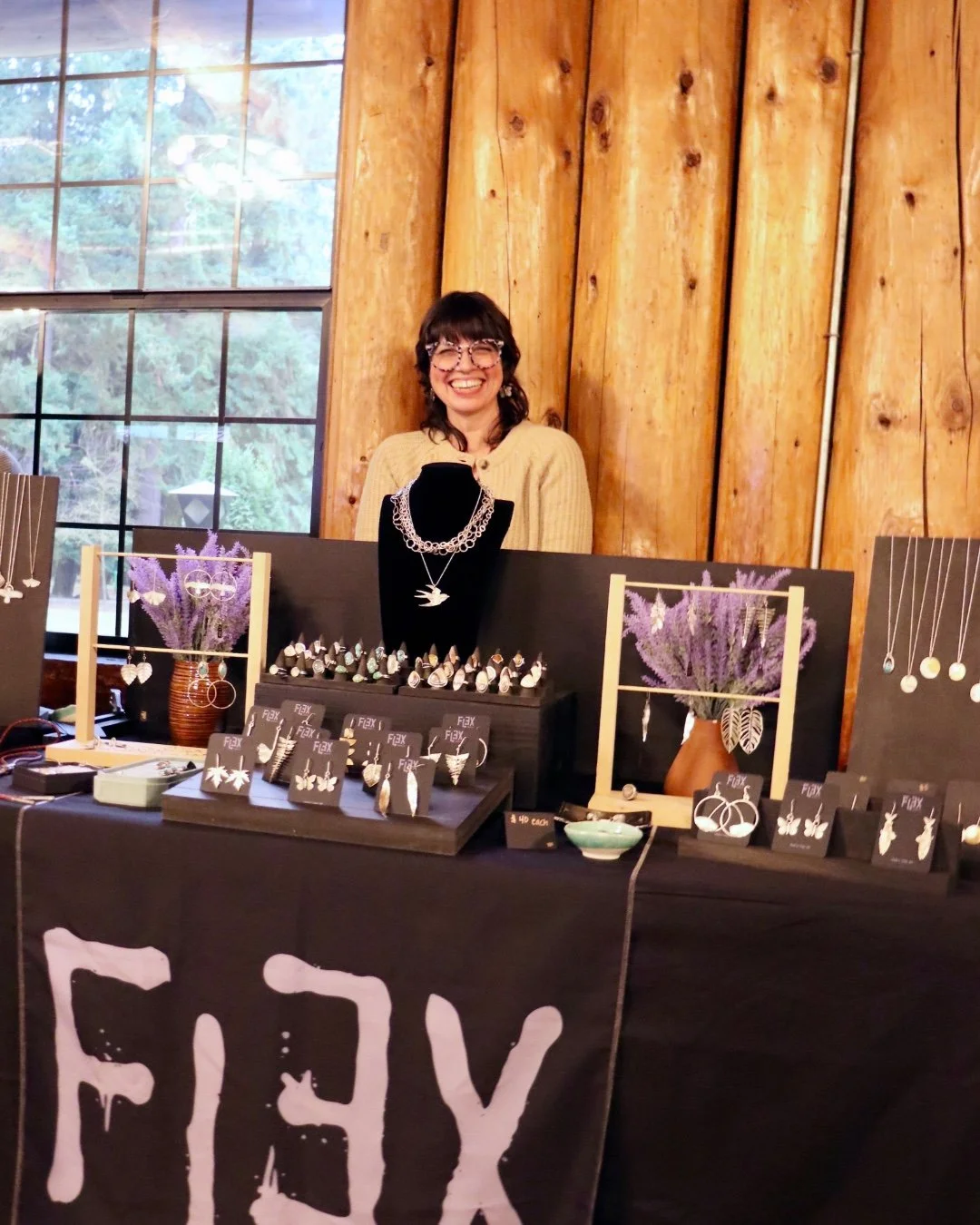 Meet the Maker✨
Noelle from @flex_bynoelle will be back again this year at the Nov 14 &amp; 15 holiday markets! Noelle will be bringing her handmade silver jewelry inspired by the wild outdoors. Each piece is intricately cut and fabricated by hand so