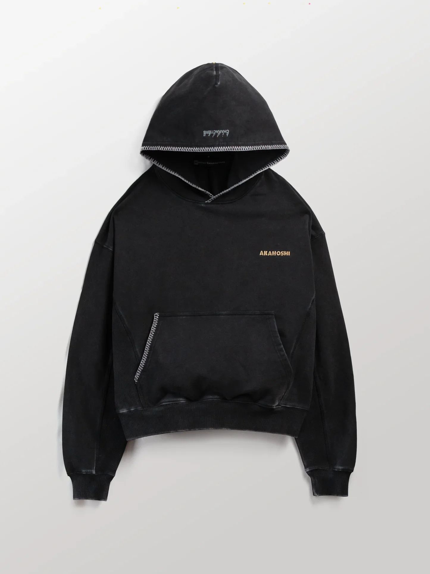 Akahoshi x Hidden Characters Hoodie
Charcoal color, mild stonewashed pullover hoodie. Extra large mage hood.
$122
