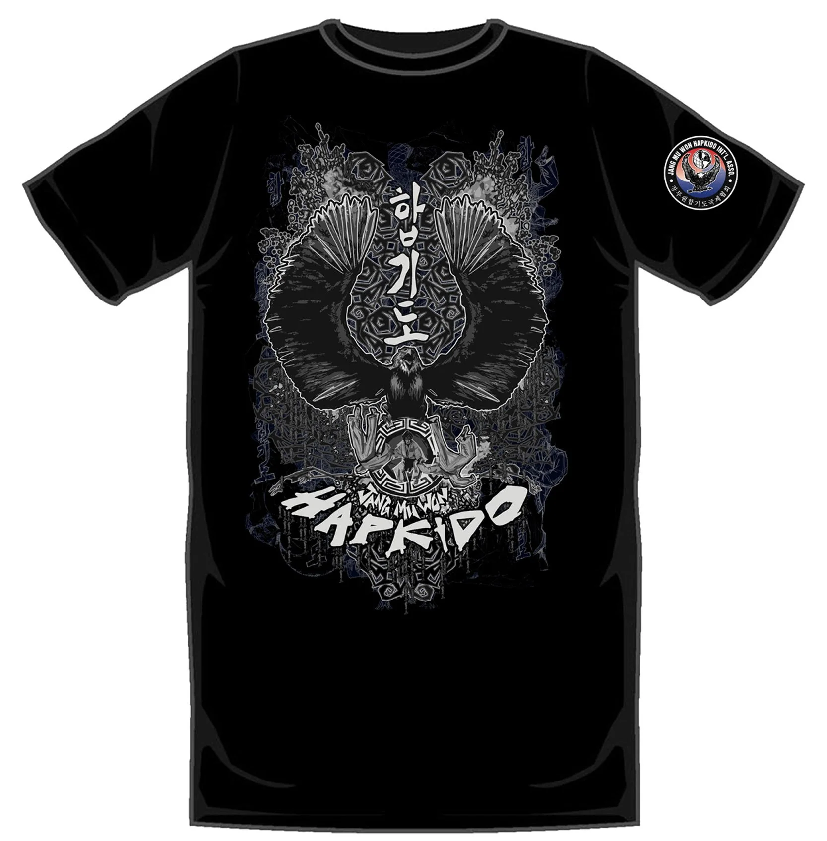 Hapkido Eagle Black/White T-Shirt 