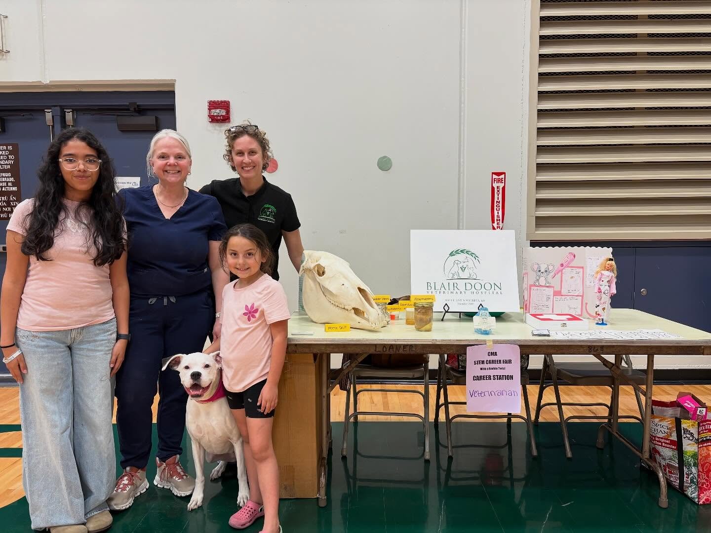 🐾✨ Inspiring the next generation of veterinary professionals! ✨🐾

Last night, Dr. Beins and Christie (Practice Manager/RVT) had a wonderful time at the Christa McAuliffe Stem Career Fair, sharing their passion for veterinary medicine with so many b