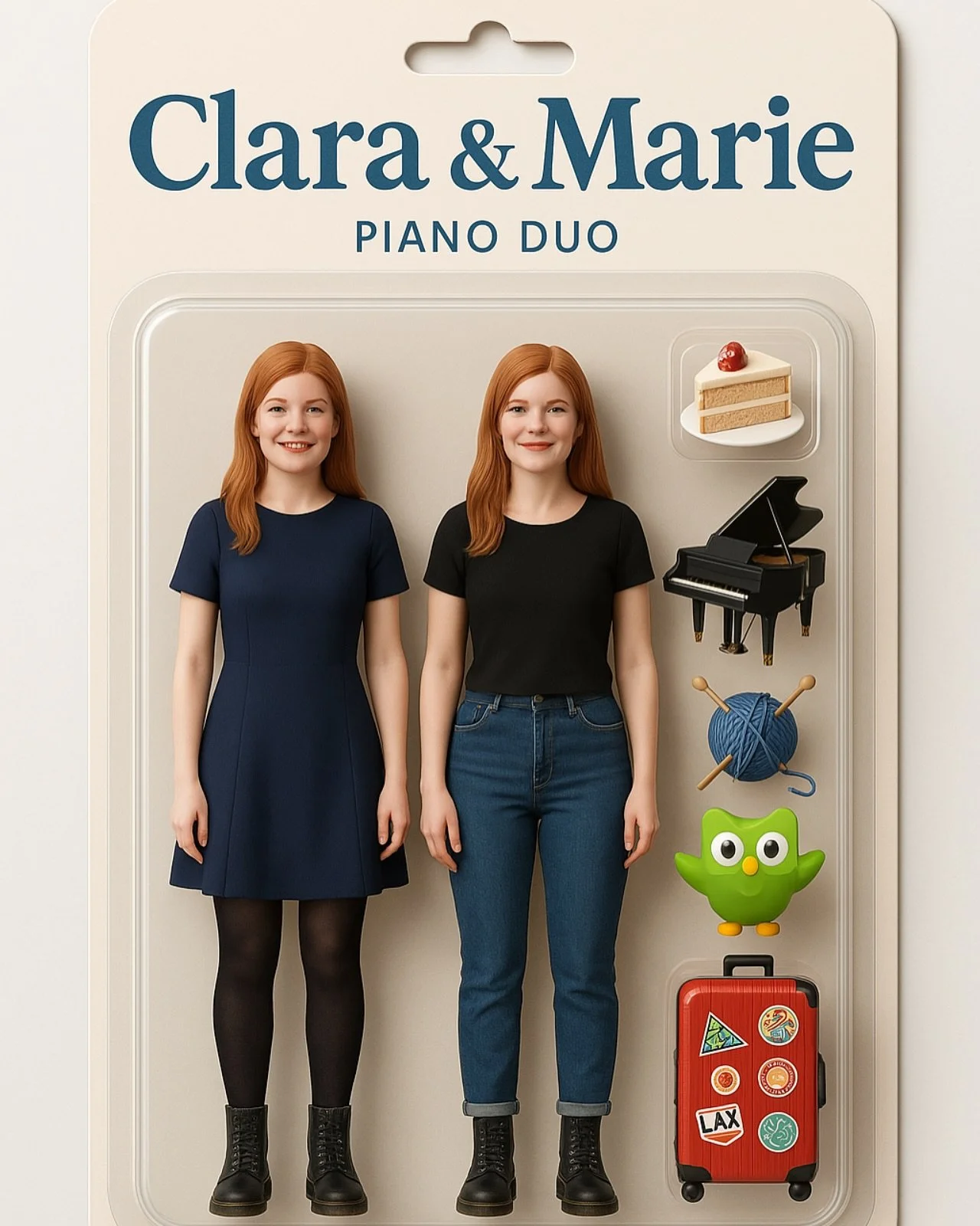 10 facts about us 👯 💕1. we have no idea where exactly our red hair comes from 2. we love to learn languages in our free time 3. Clara knits the most beautiful pullovers ever 4. In our high school time we were known in our surroundings for baking ca