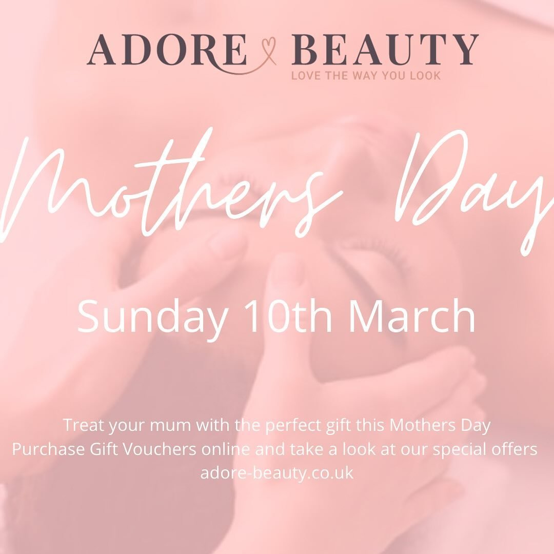 Mother&rsquo;s Day is just 2 weeks away! 💕

Let&rsquo;s pamper you gorgeous mums out there, treat your mum to the perfect gift she deserves 🫶

~ Take a look at our Mother&rsquo;s Day Treat Special Offer, head over to adore-beauty.co.uk available no