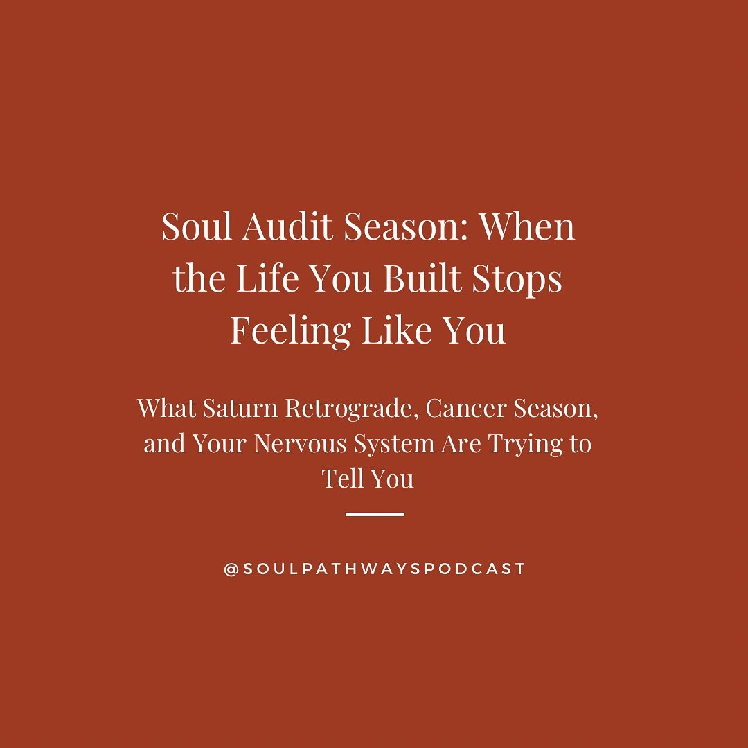 You built a life that looked good on paper&hellip;
But somewhere along the way, your soul stopped signing it.

This isn&rsquo;t failure.
It&rsquo;s a soul audit.

This week&rsquo;s episode of Soul Pathways is for the ones in transition.
The ones achi