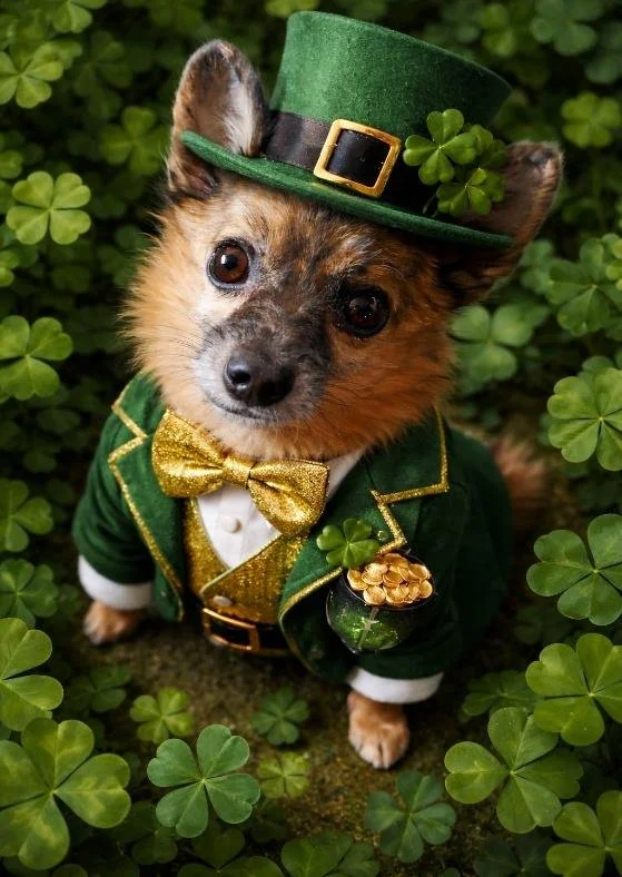 Bobo dressed a leprechaun 