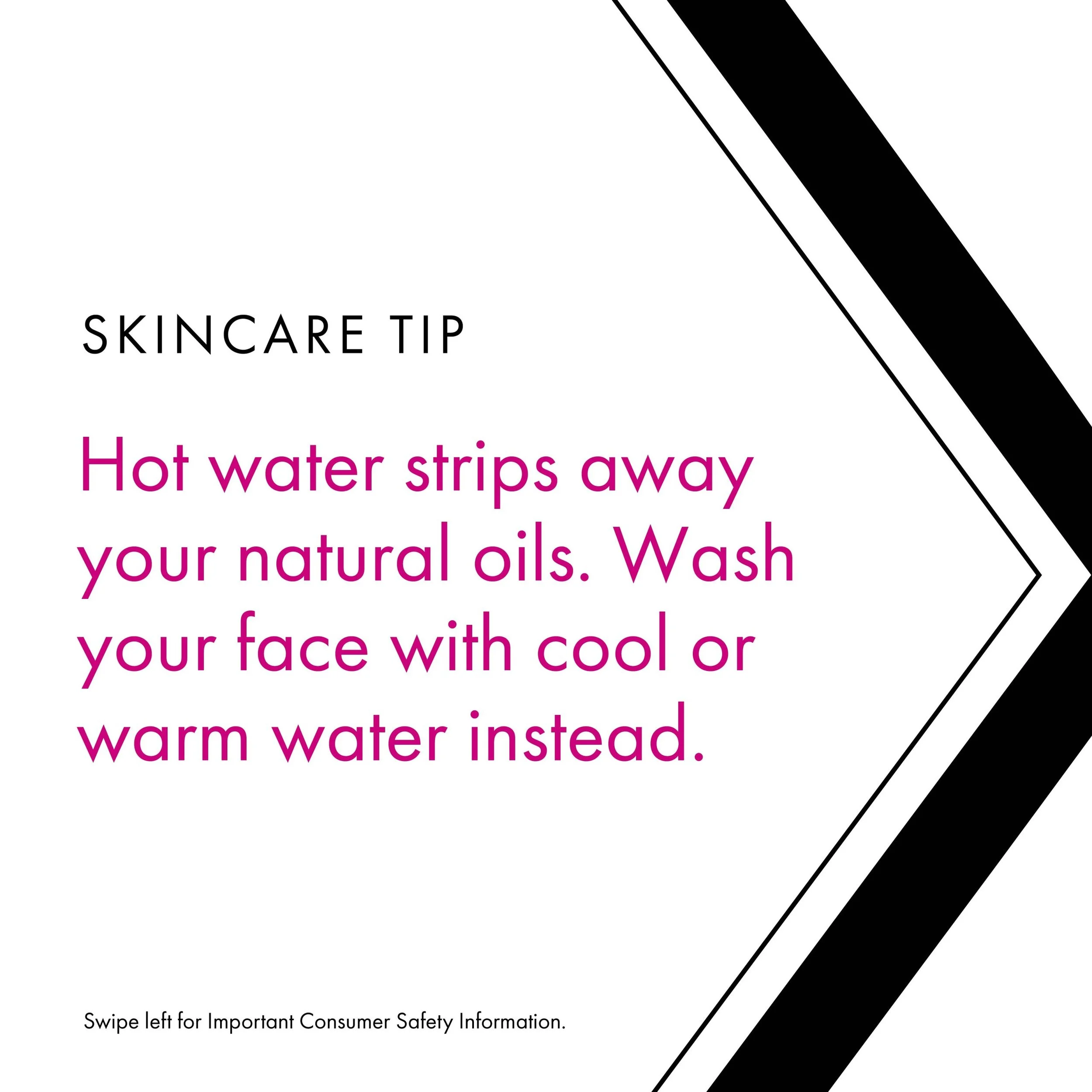 Skincare tip on hot water