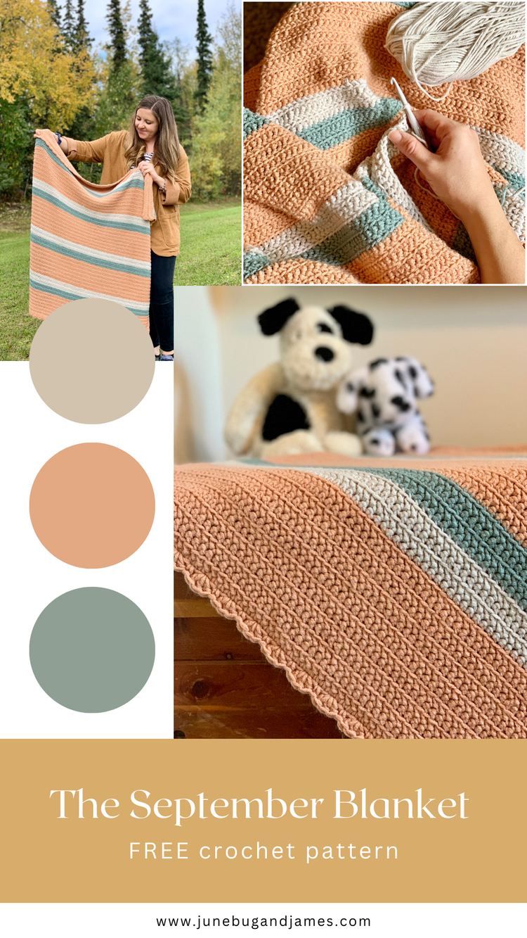 September Patterns Easy Crochet Blanket Pattern, The September Blanket Pattern — Junebug ...