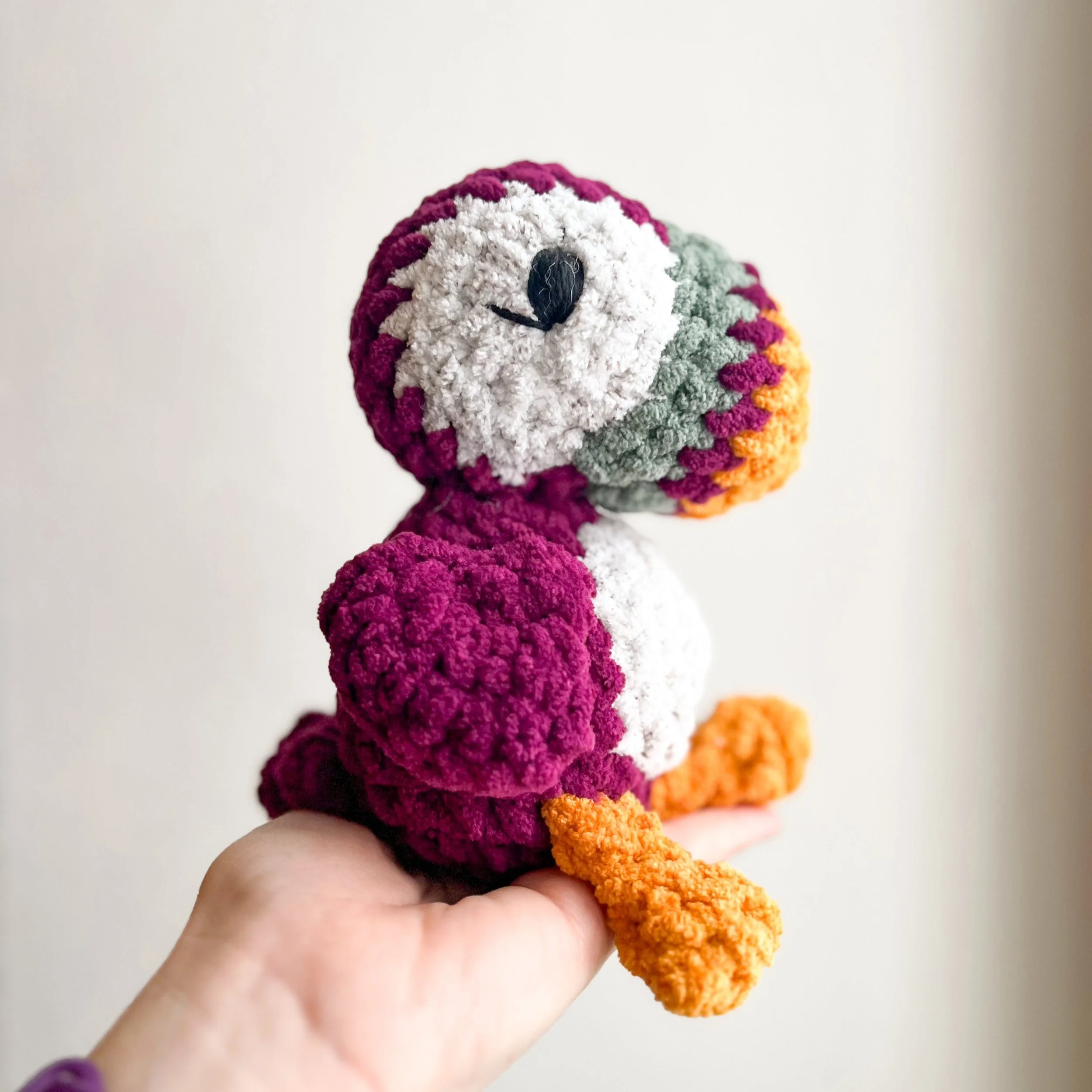 Mini Puffin Pattern Banknote Perceval Puffin Crochet Pattern — Junebug & James