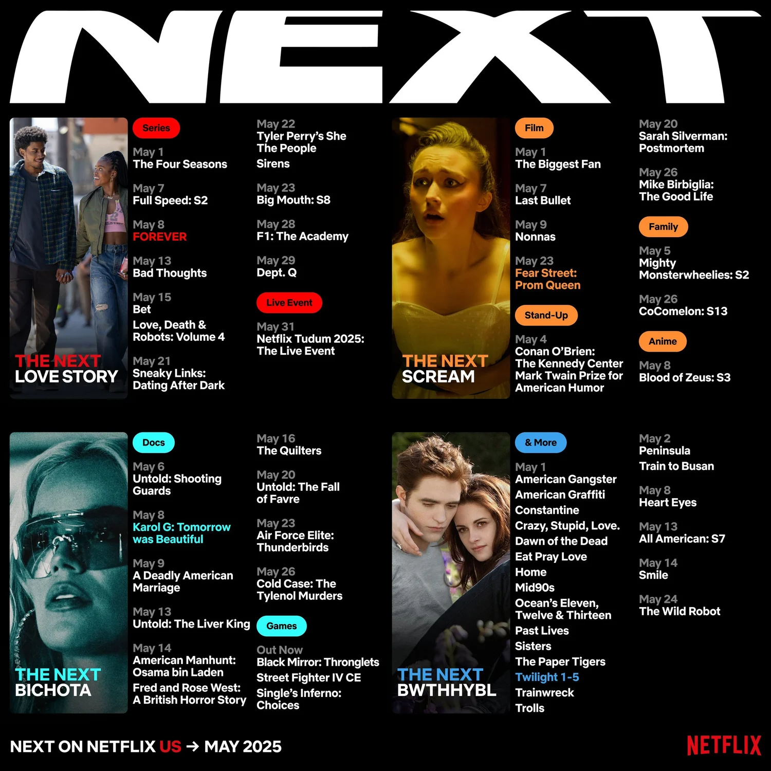 Here’s What’s Streaming on Netflix in May 2025 — When To Stream