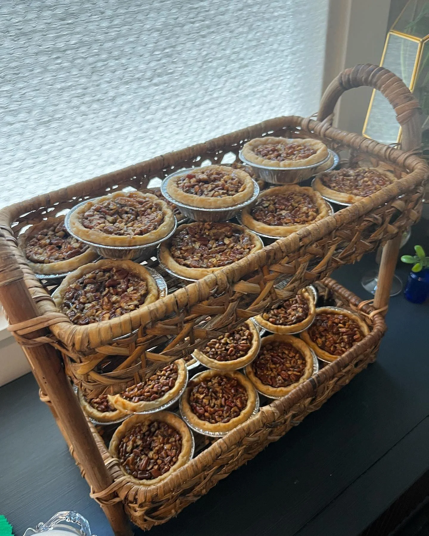Texas pecan pie catered at a lunch event in Houston, TX