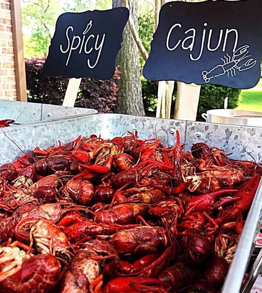 Spicy Cajun Crawfish Boil Catered by Southern Standard in Houston.
