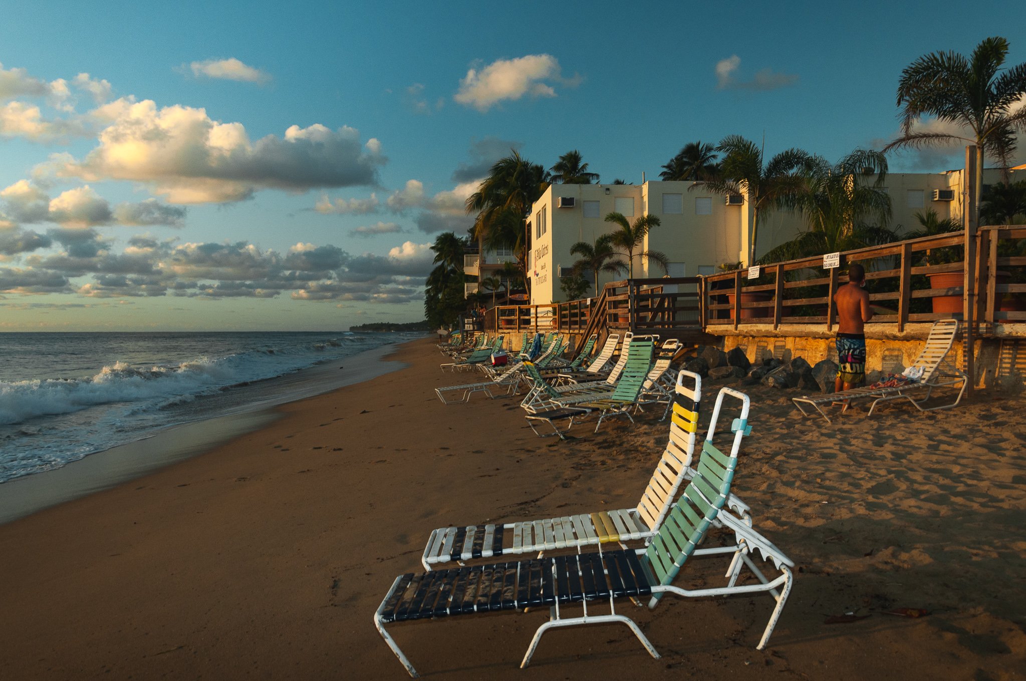 Sunset walk. Rincon, Puerto Rico