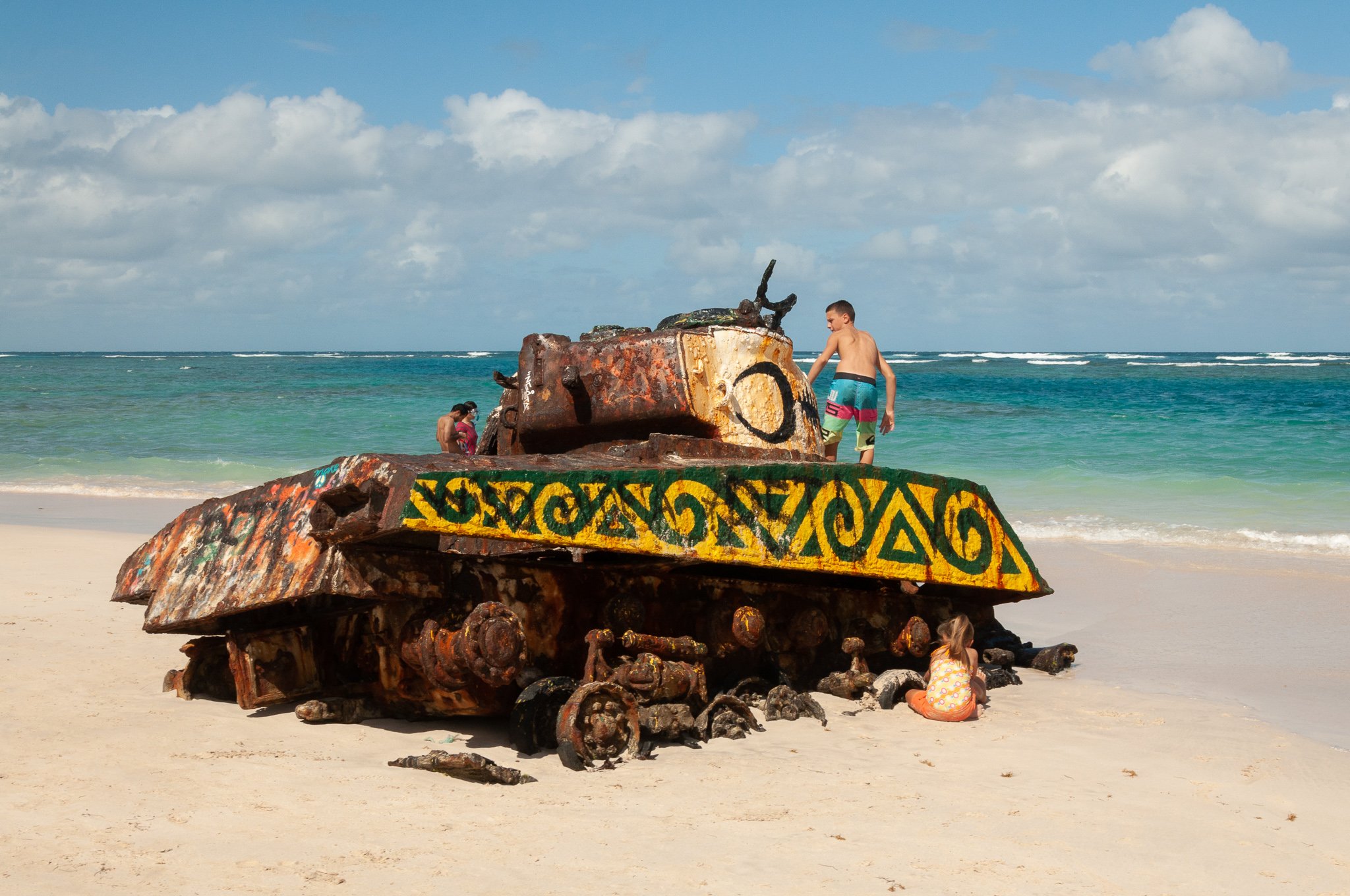 Culebra tank with Cody and Amaiya