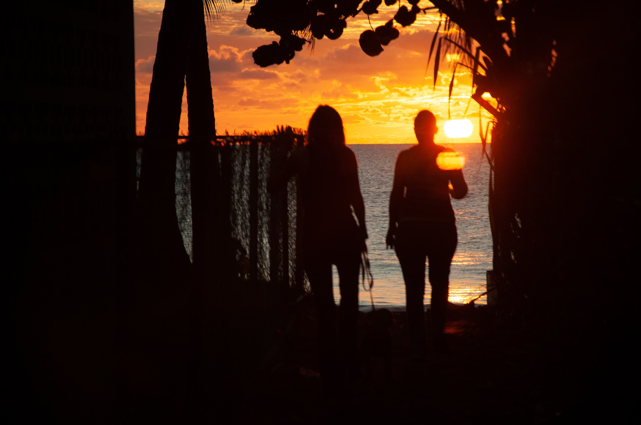 Christal and Maria Sunset. Rincon PR