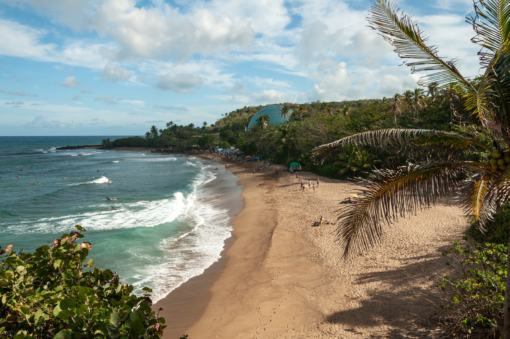 Surf contest Dome Beach. Rincon, Puerto Rico