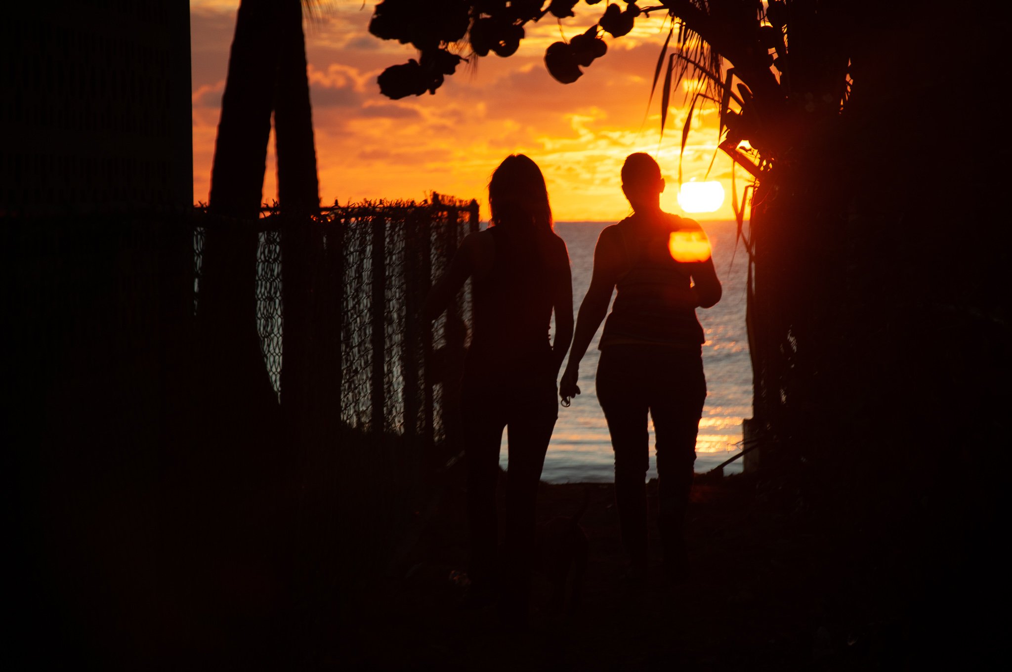 Christal and Maria Sunset 2. Rincon, PR