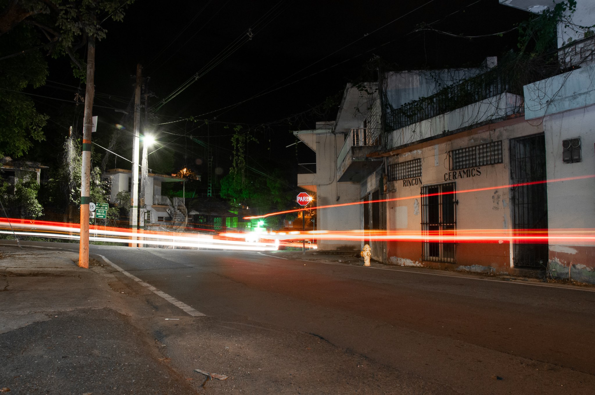 Long exposure, night walks in Rincon, Puerto Rico.