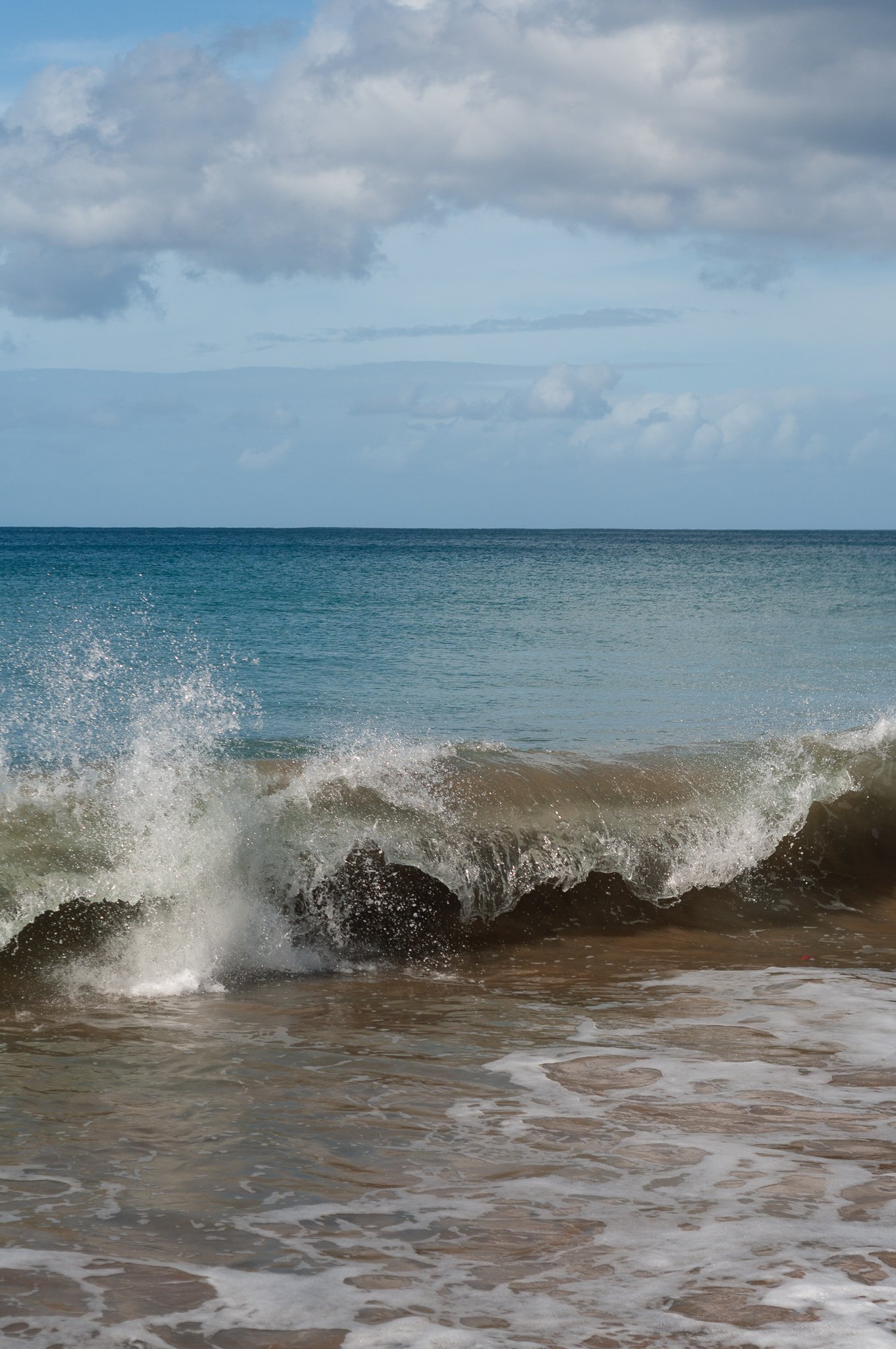 beach splash in Rincon, Puerto Rico