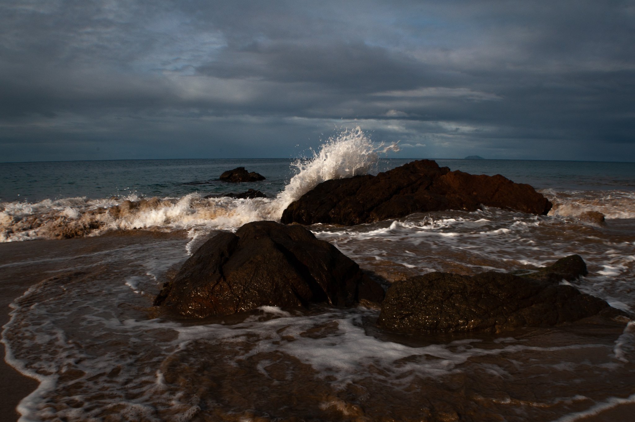 Ocean Splash, some beach near Rincon, Puerto Rico