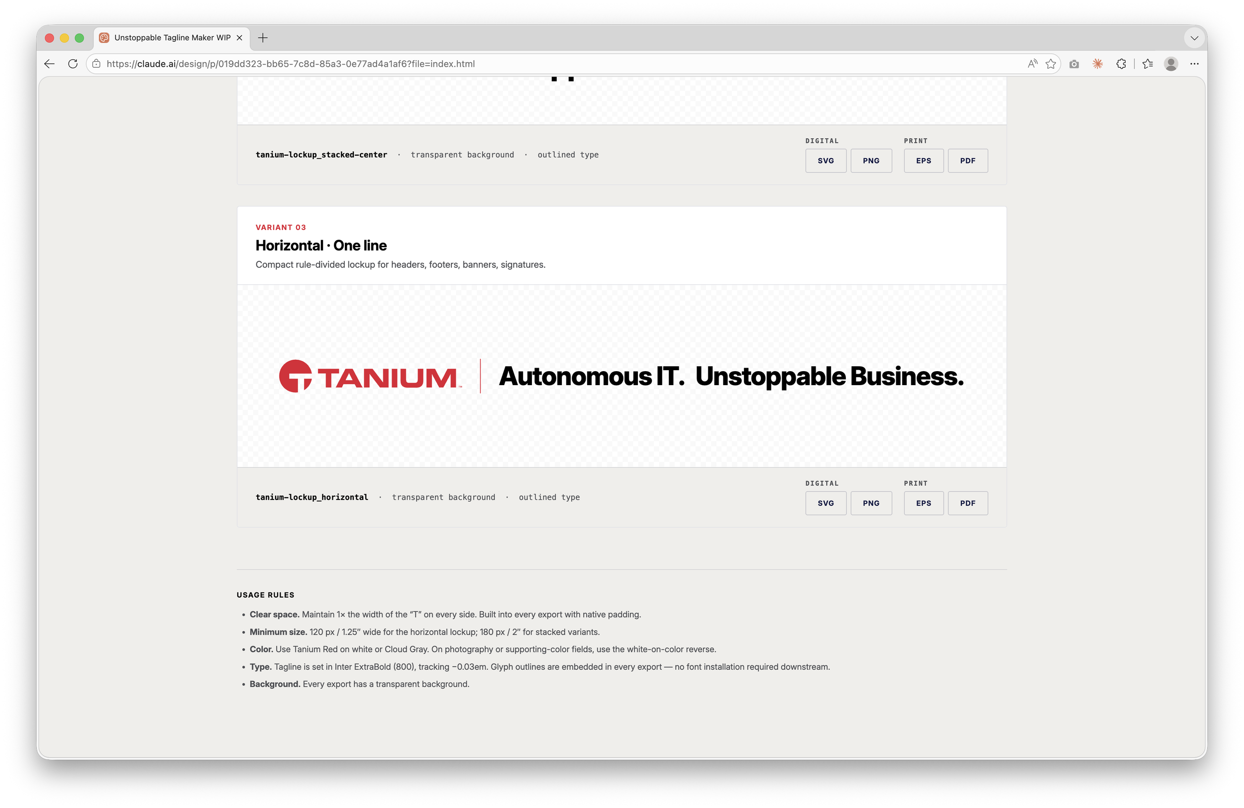 Horizontal logo and tagline