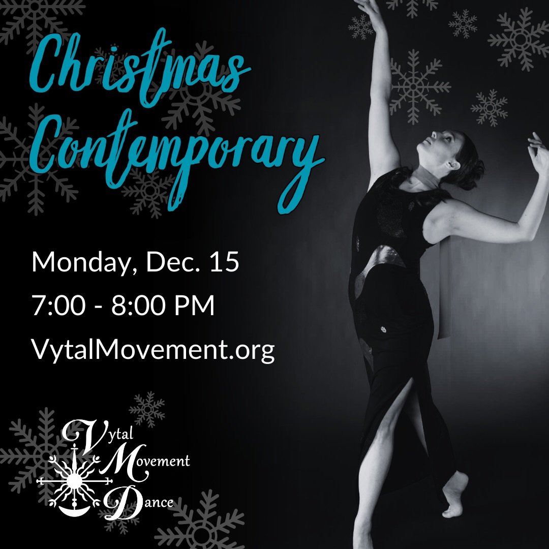 Save the date for a 🌟Christmas Themed Contemporary Class🌟 this Monday (12/15) from 7-8pm with Mandy! We hope to see you there and don&rsquo;t forget to DRESS UP for the theme🎄🎊 ⛄️🎁

#spokanedance #contemporarydanceclass #spokanearts #spokanewa #