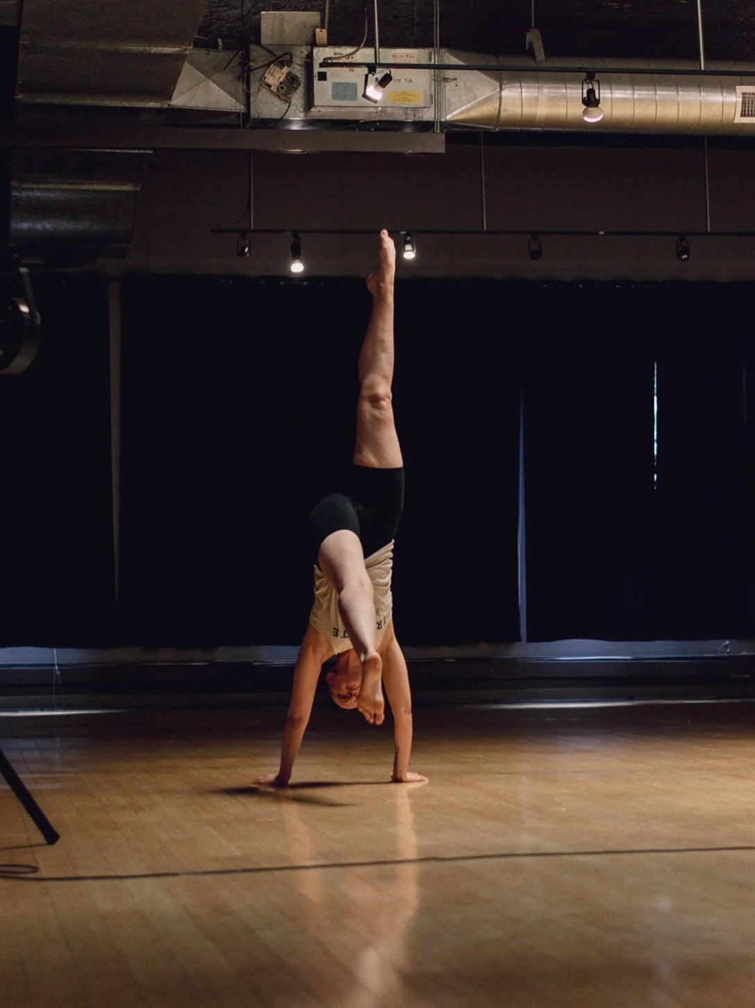 Please join us in wishing company dancer Melanie Rose Huff the happiest of birthdays! Melanie is a light onstage &amp; off, bringing unparalleled wit &amp; legs (as seen in this picture) to everything she does. We love you, Melanie. Happy Birthday! ?