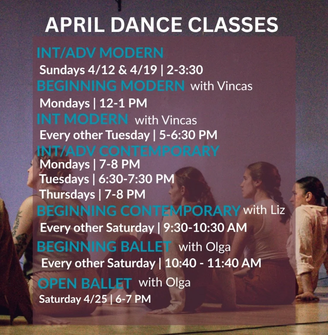 Dance with us this April🌸 We have a variety of classes ranging from beginning to advanced. Visit our website to learn more about our classes and register today! We hope to see you soon! 

#spokanedance #spokanedanceclasses #danceclasses #spokanearts