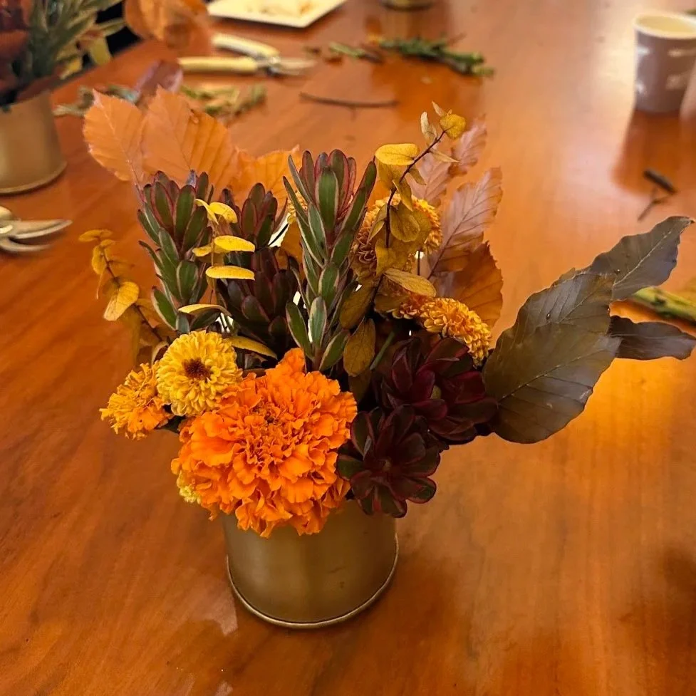 dried flower bud vase workshop for the san francisco bay area