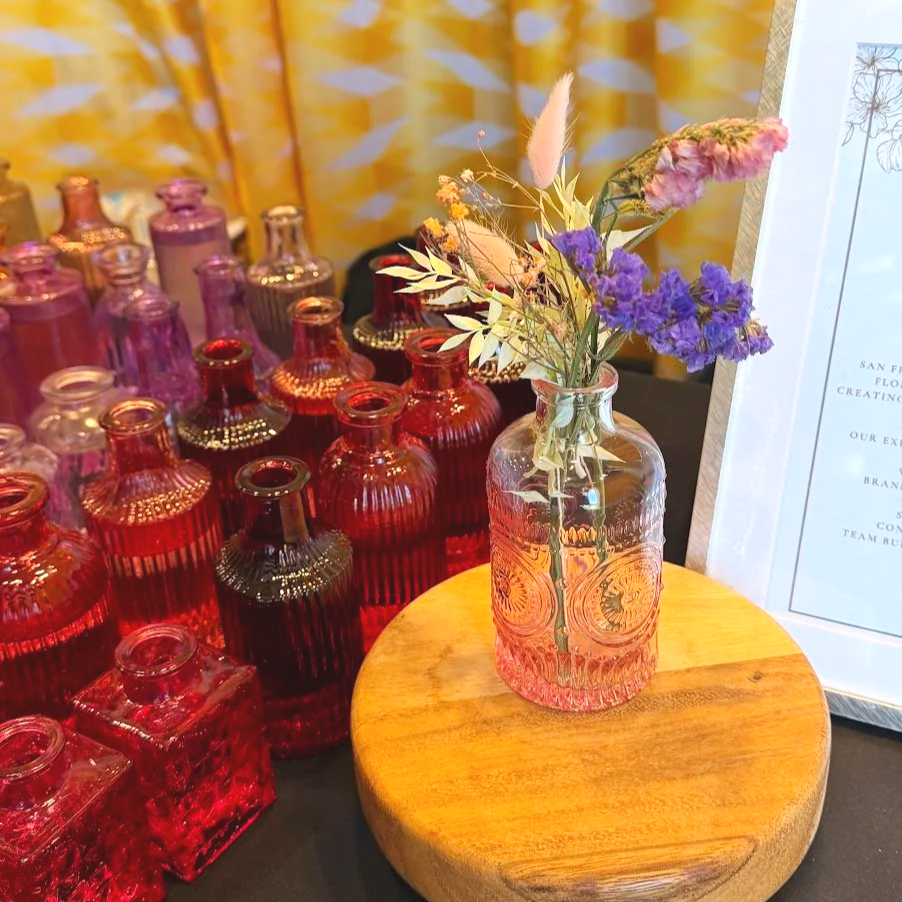 dried flower bud vase workshop for the san francisco bay area