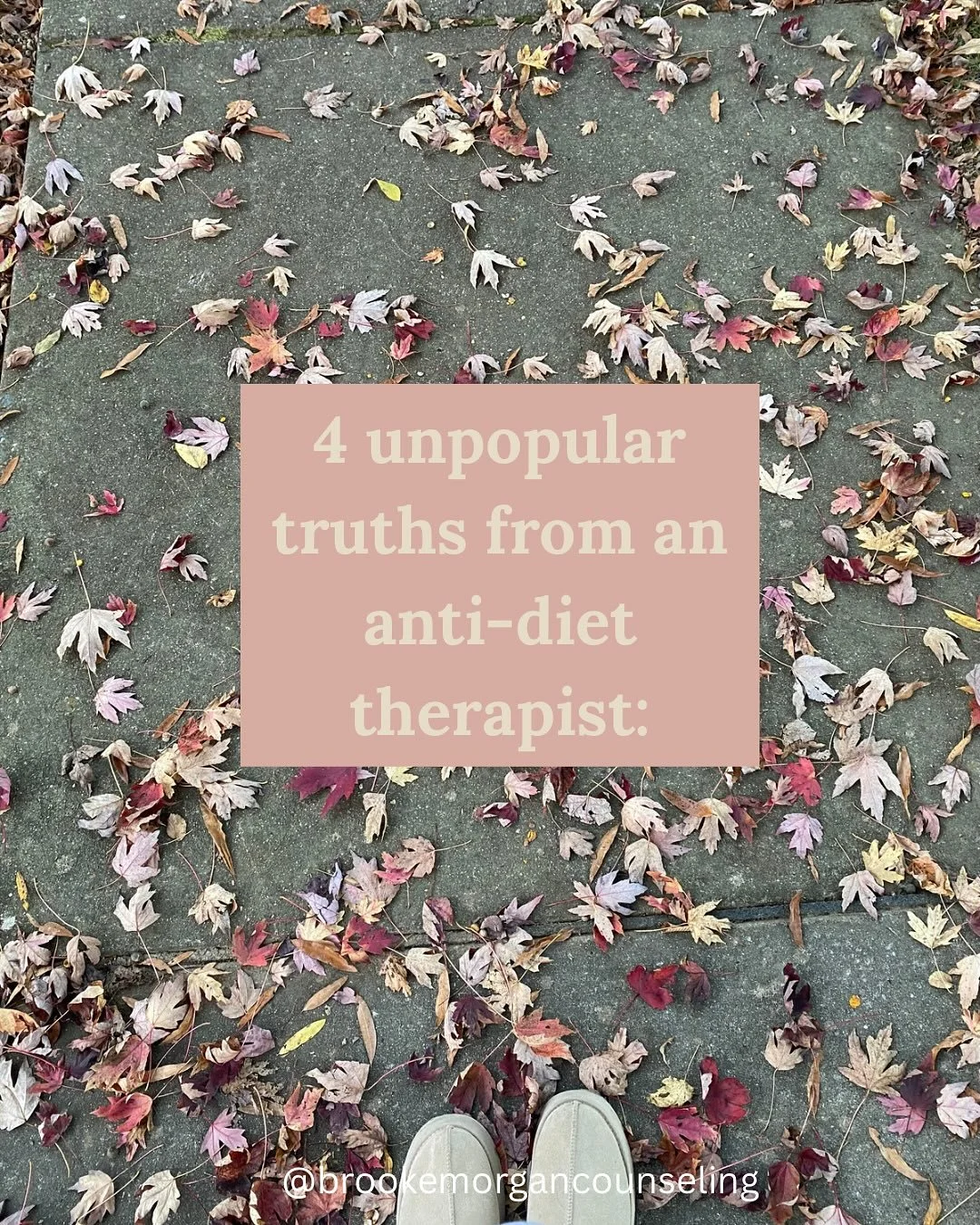 ✨ Just a few unpopular truths for this Tuesday morning. ✨

Looking for more support? Visit www.brookemorgancounseling.com for more information on available services. 

*My posts are intended for informational and educational purposes only and are not