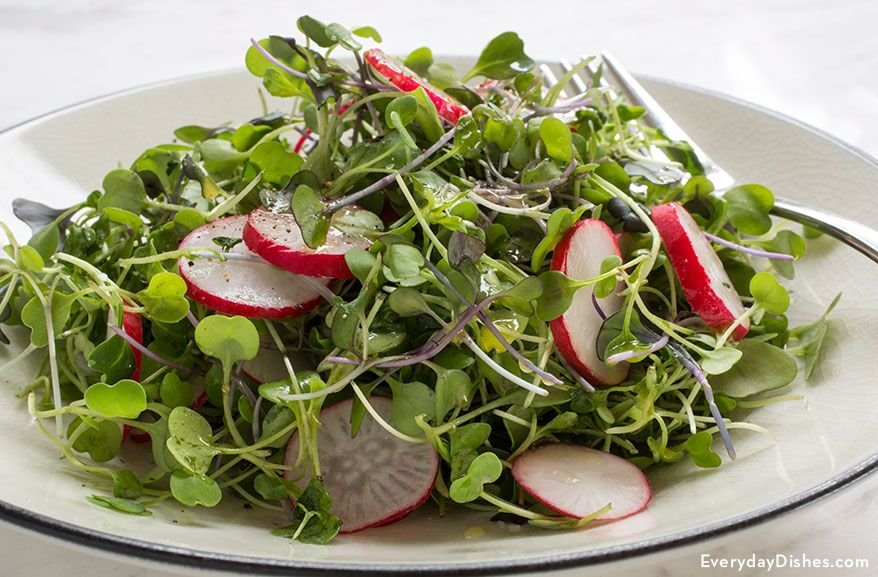 Microgreens Salad with Lime Vinaigrette