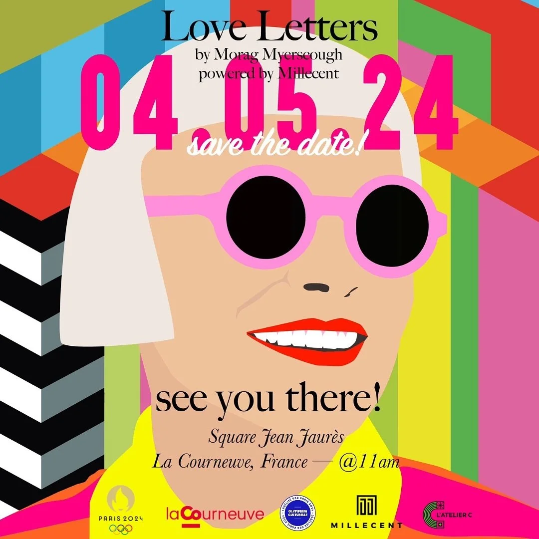 Save the date &mdash; May 4 @11am 📍 Square Jean Jaur&egrave;s, La Courneuve

Unveiling and vernissage of &ldquo;Love Letters&rdquo; &mdash; a work by UK legend @moragmyerscough for the Paris 2024 Olympic Games 🇫🇷 Powered by Millecent and @villelac