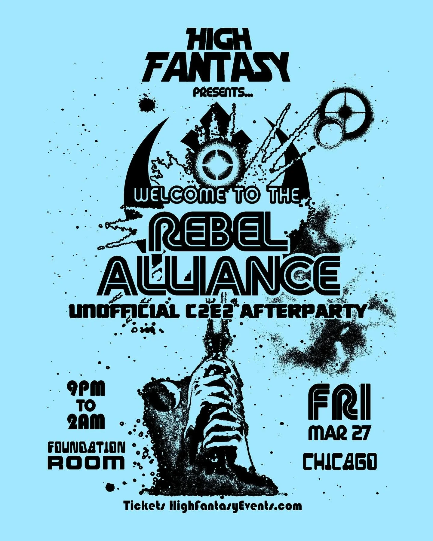 @cosmeetupchicago is partnering with @highfantasyevents for a night of galactic partying at 𝘞𝘦𝘭𝘤𝘰𝘮𝘦 𝘵𝘰 𝘵𝘩𝘦 𝘙𝘦𝘣𝘦𝘭𝘭𝘪𝘰𝘯: 𝘈 𝘗𝘢𝘳𝘵𝘺 𝘪𝘯 𝘢 𝘎𝘢𝘭𝘢𝘹𝘺 𝘍𝘢𝘳 𝘍𝘢𝘳 𝘈𝘸𝘢𝘺 (Chicago)! Join other members of the cosplay communit