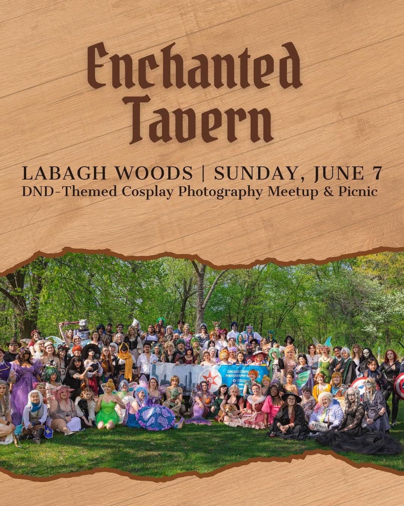 Spring has sprung! And ACEN has moved on! Time to get hyped for our next upcoming event! Sign ups open now!

CosMeetUp Chicago invites you back to familiar meetup location! This June, we&rsquo;ll be headed back to LaBagh Woods for a Dungeons and Drag