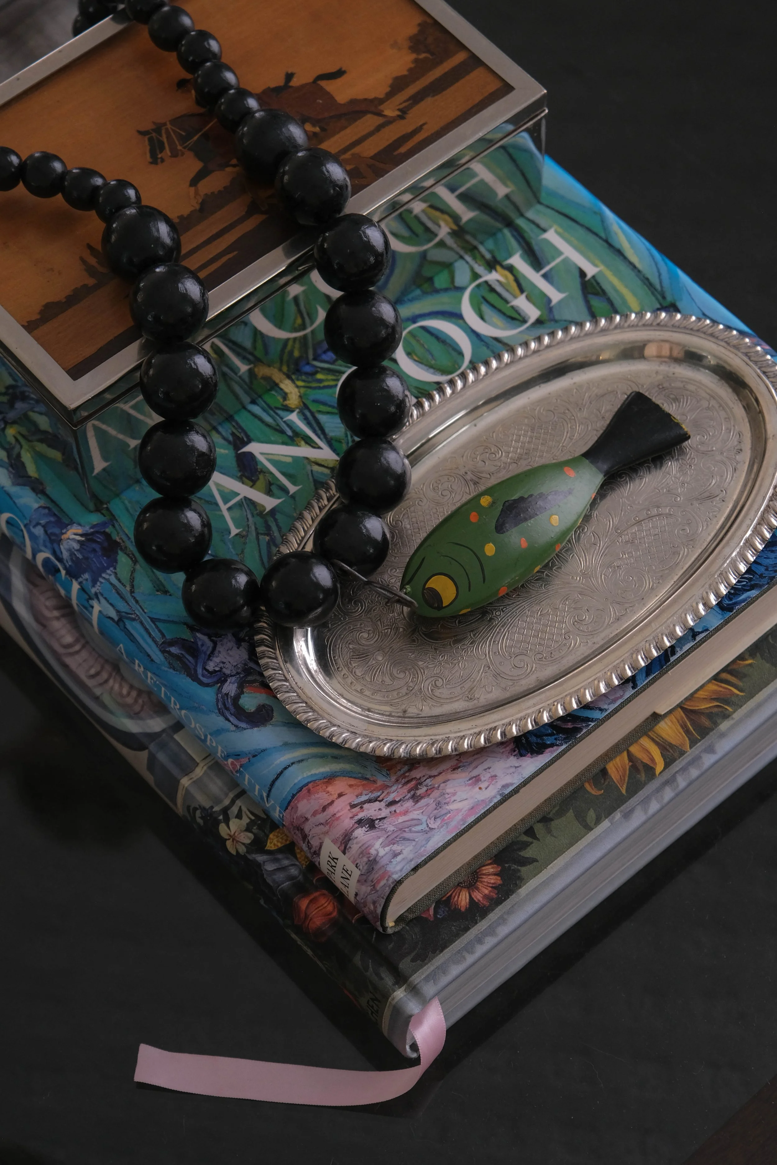 Antique Folk Art Fish Decoy Necklace
