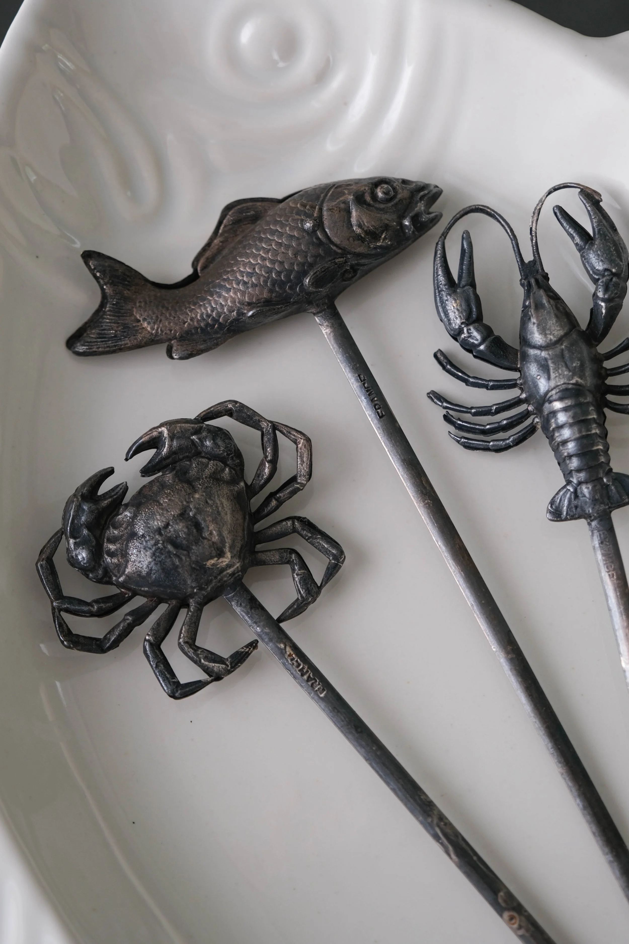 Early 20th Century French Nautical Meat & Fish Hâtelets