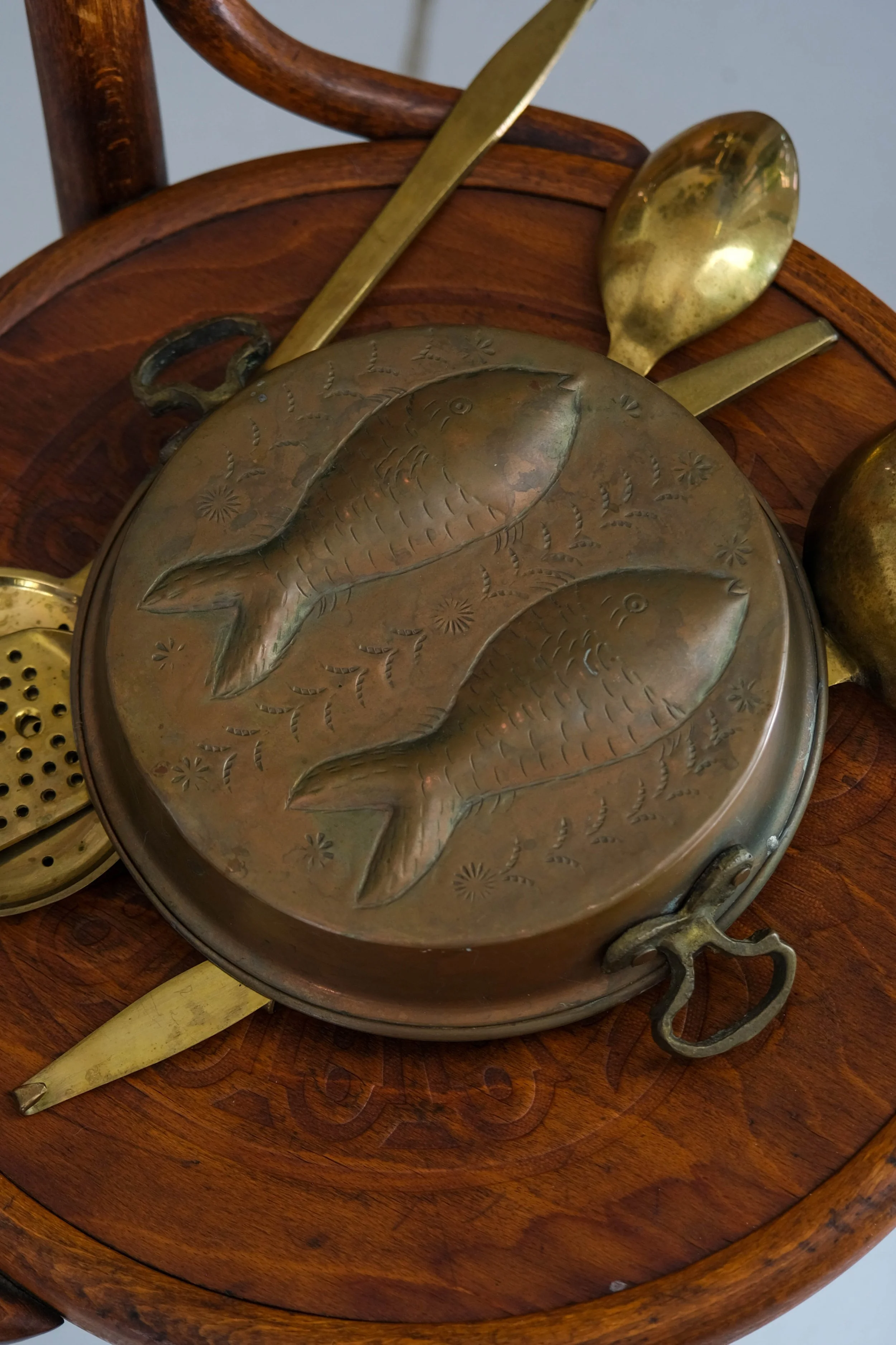 Deux Poissons Copper French Mold