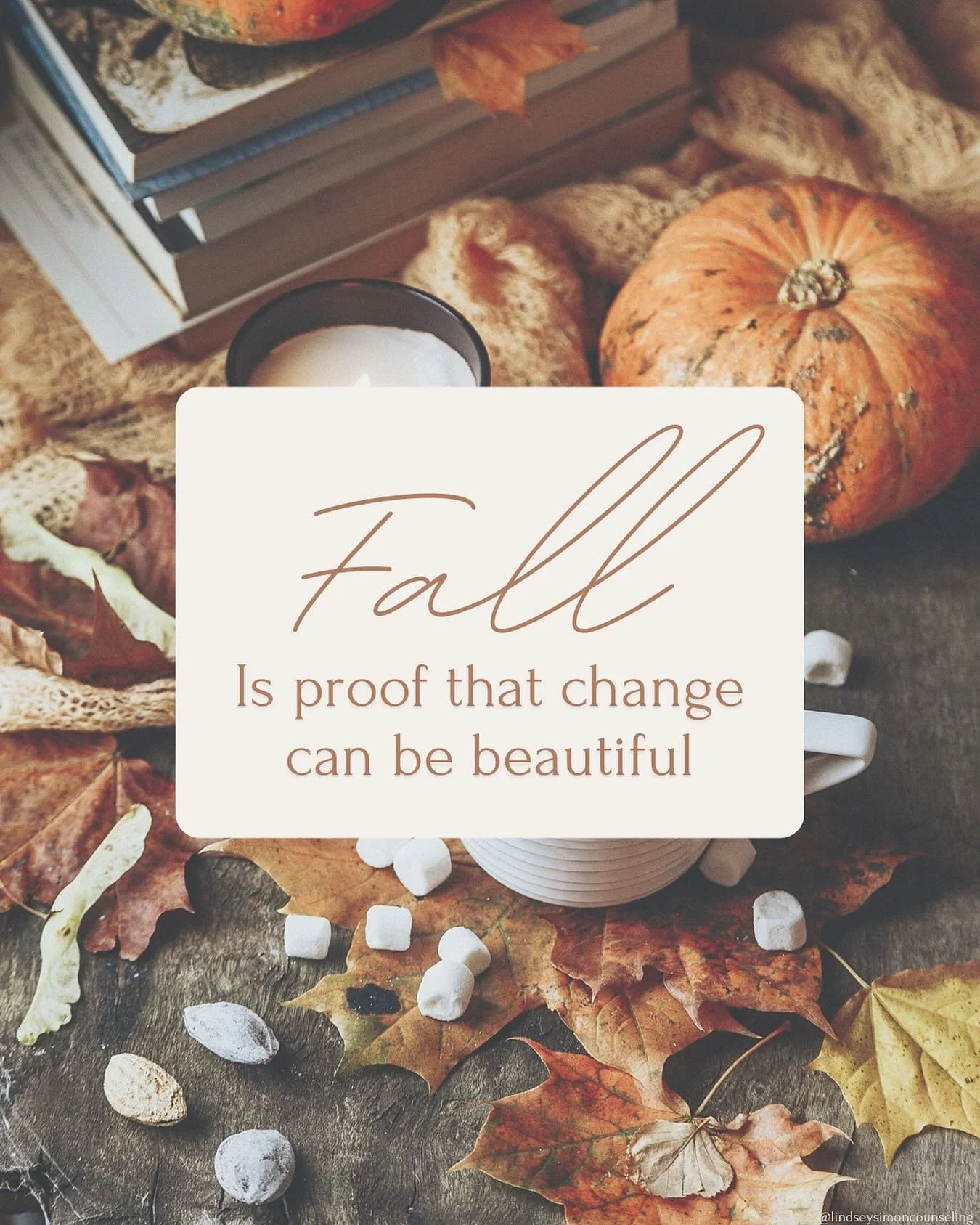 🍂 The first day of Fall 🍂

This is my yearly post of my favorite time of the year. I love the cooler weather, the changing leaves (well maybe not so much in Texas), fall drinks, football, pumpkins &amp; a new season. 

I know that change is hard. I