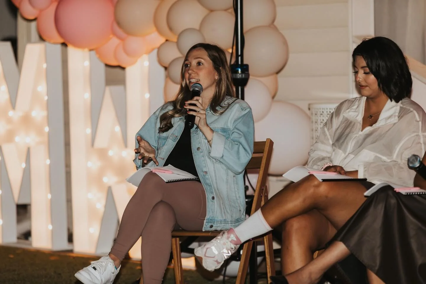 It was a huge honor to be asked by @mamas.with.purpose.co to come speak on a panel at their event last week. I was able to spend a few minutes speaking about maternal mental health, coping with anxiety &amp; depression and got vulnerable sharing my o