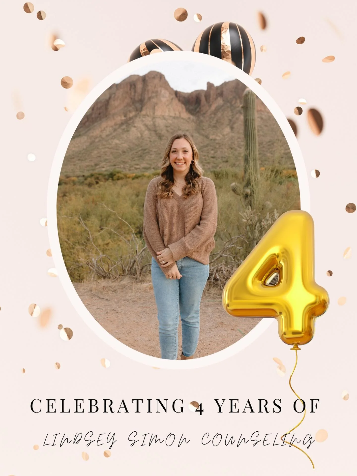 ✨Today I am celebrating 4 YEARS of LSC! Taking a moment to reflect on the last 4 years and all that we have accomplished. I&rsquo;m grateful to all my clients, past &amp; present, for trusting me to walk your journey along side of you. It is truly an