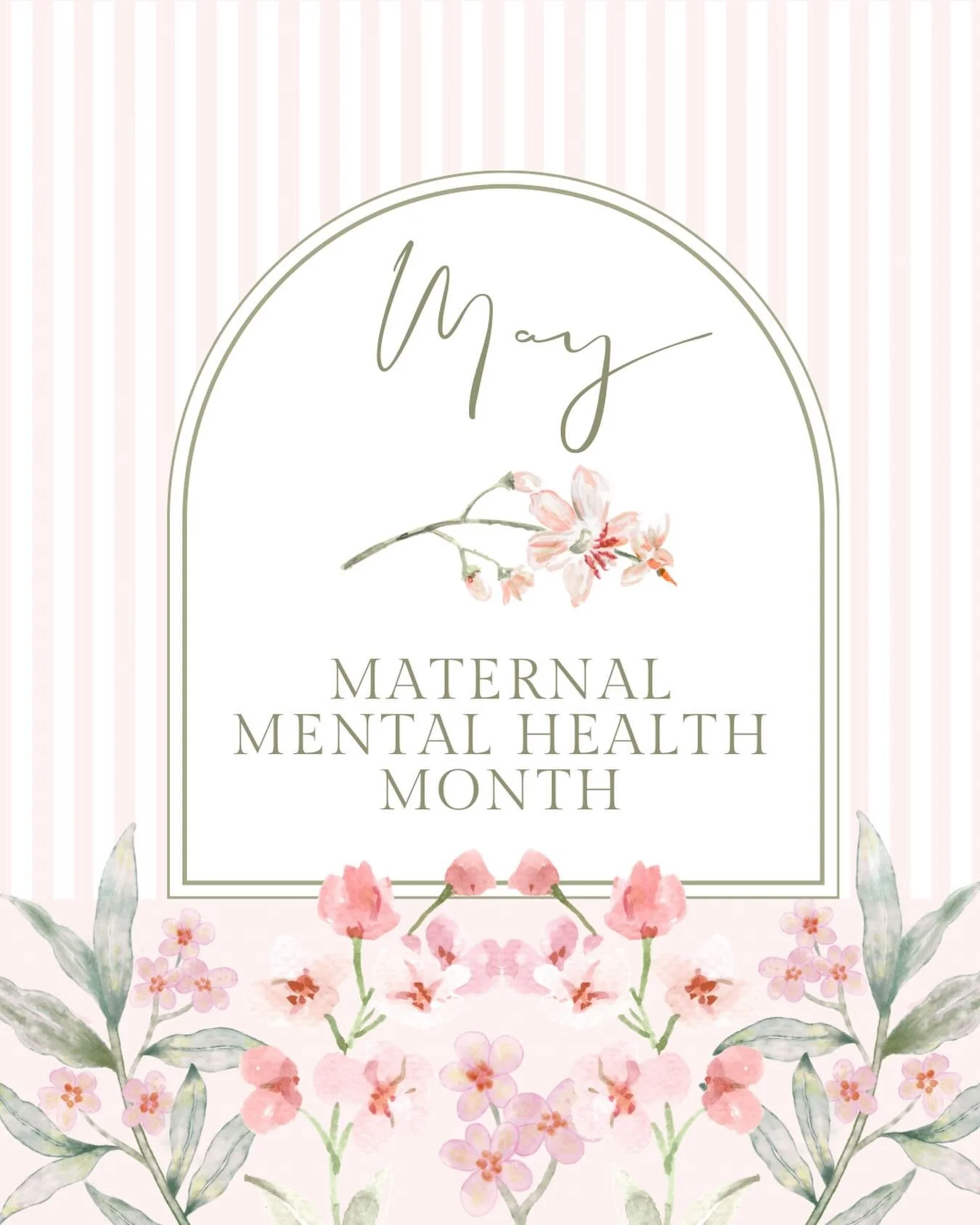 May is Maternal Mental Health Awareness Month. Did you know that 1 in 5 new moms experience some form of perinatal mood and anxiety disorder?

This is an area of mental health that I have grown passionate about as a mom myself and especially being po