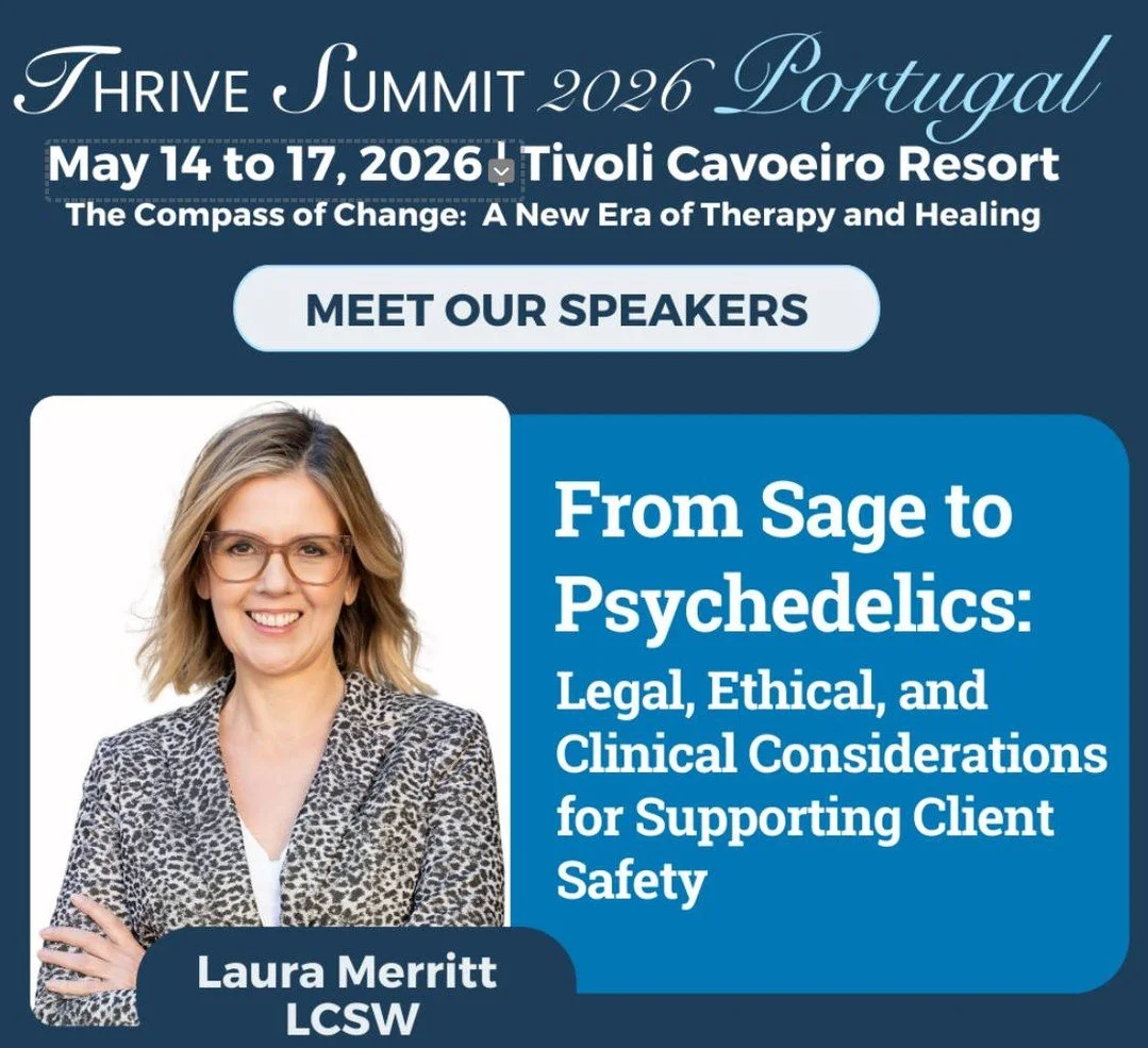 Excited to be speaking at the Thrive Summit alongside some incredibly thoughtful clinicians and leaders in the field.
I&rsquo;ll be presenting From Sage to Psychedelics: Legal, Ethical, and Clinical Considerations for Client Safety, a training design