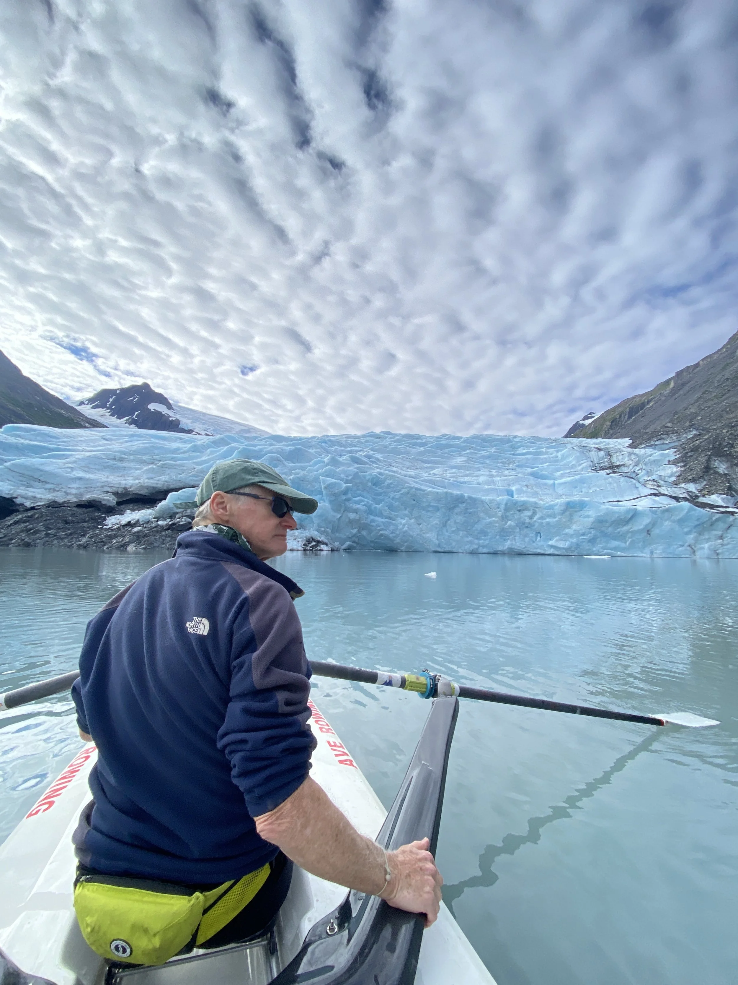 Getting up close to Portage Glacier.  