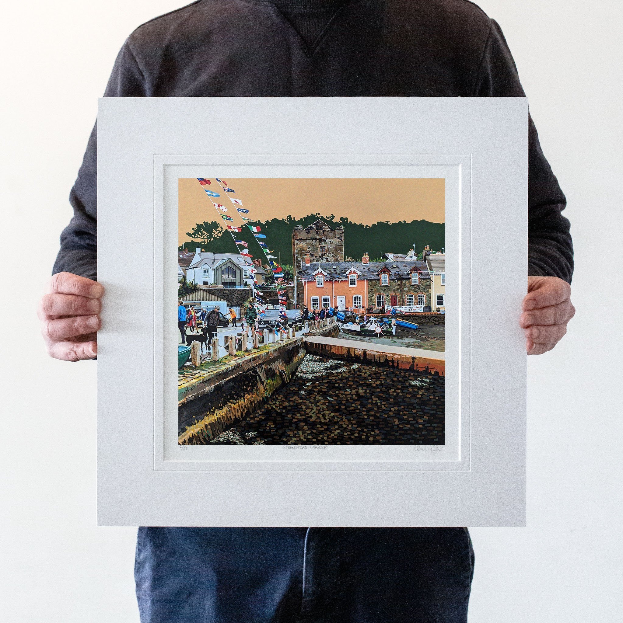 %27A+Day+Out+At+Strangford+Festival%27+Mounted+Print.jpg