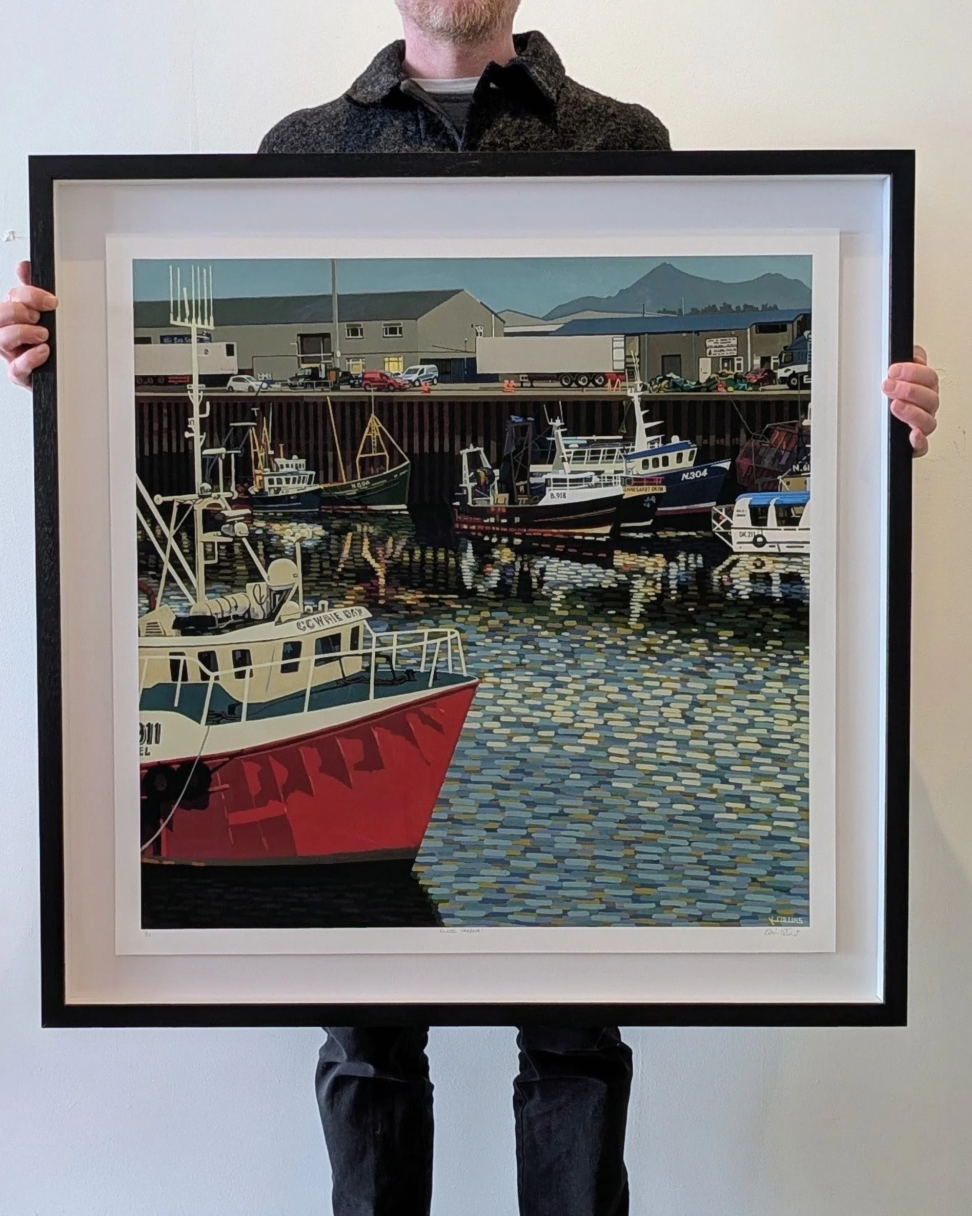 framed kilkeel Harbour 65x65.jpg
