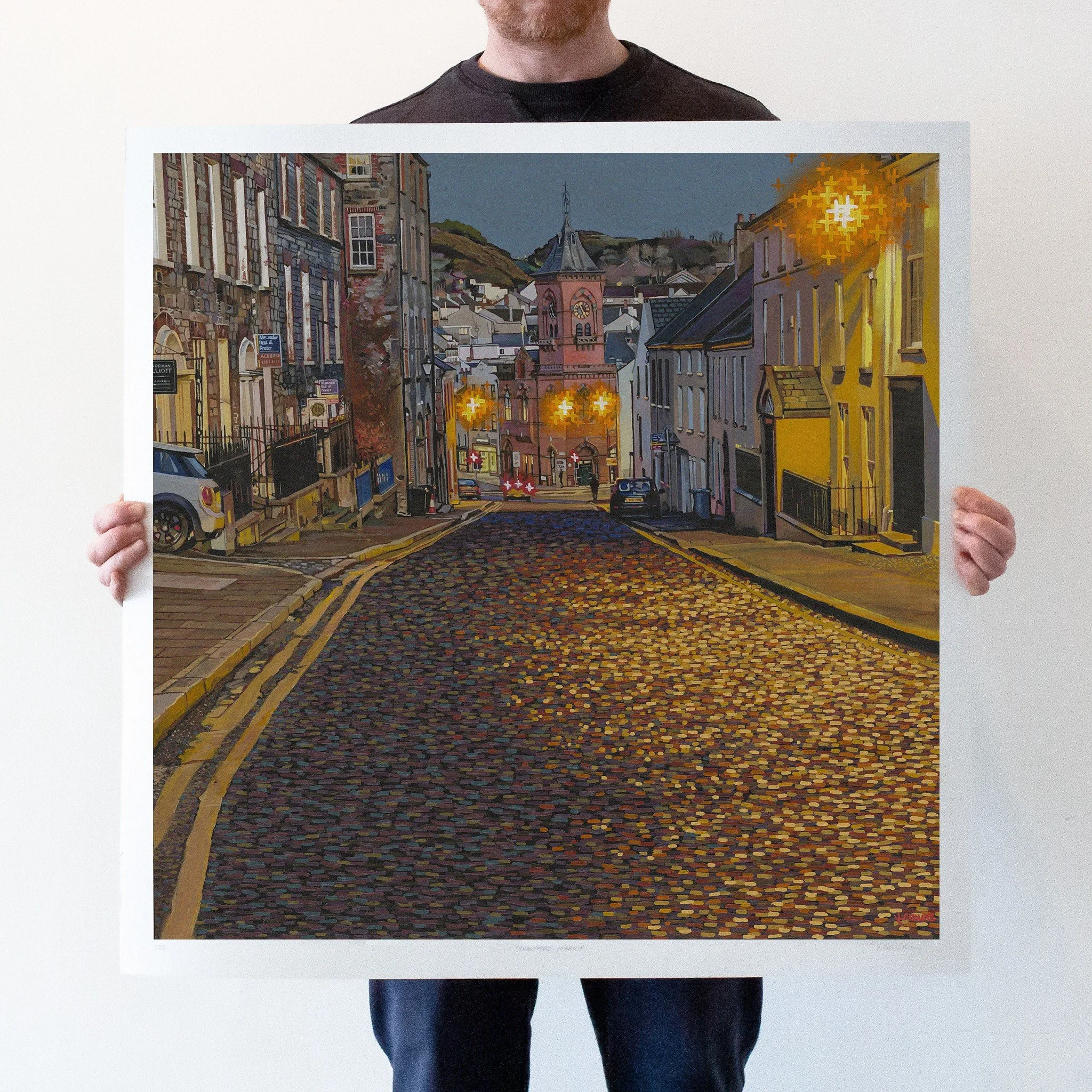 'Looking Down English Street, Downpatrick' unmounted.jpg