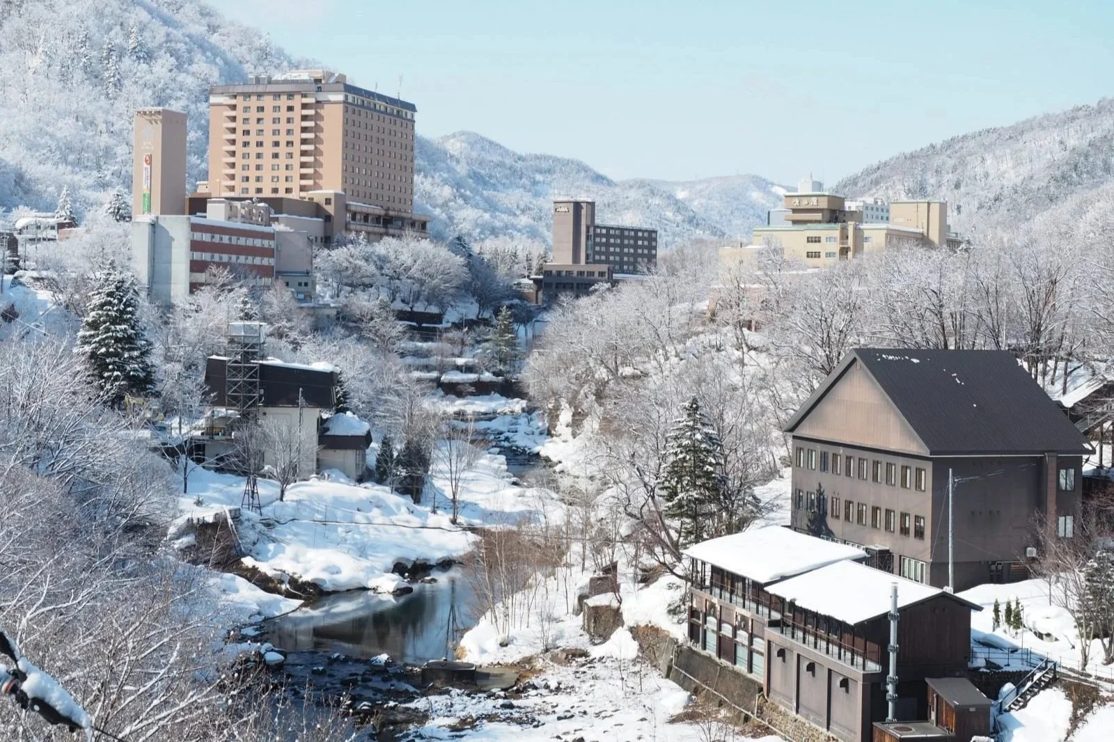View of Jozankei Onsen Village