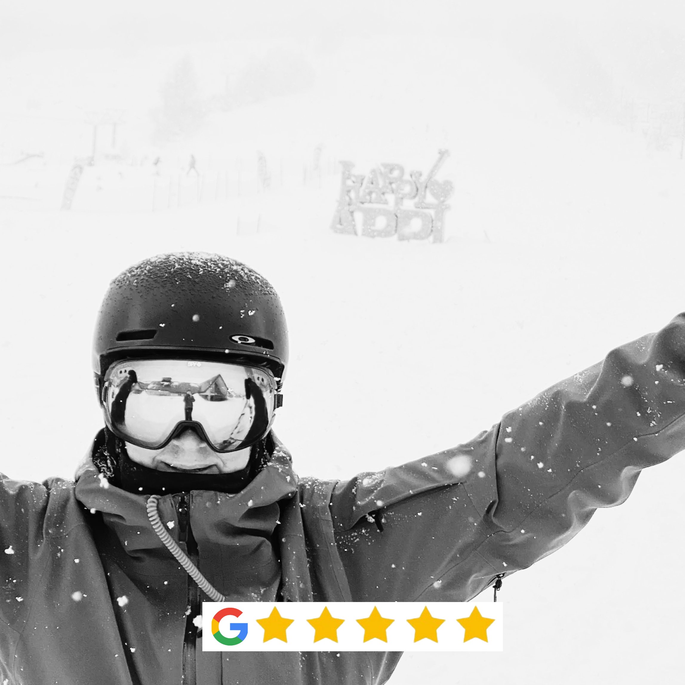 Woman posing in the snow Appi Kogen Japan